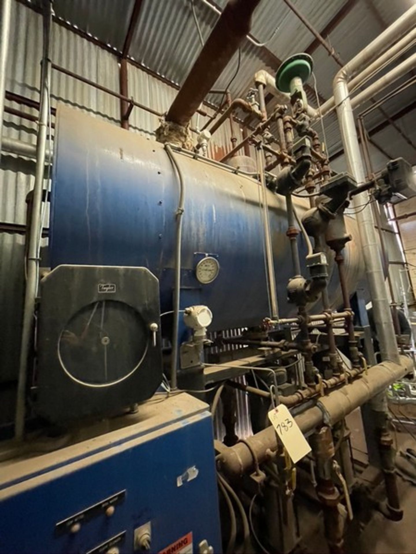 HURST BOILER AND WELDING CO DEARATOR, NATL. BD. NO. 1250, S/N 91145DA, WITH S/S VERTICAL TANK AND - Image 3 of 21