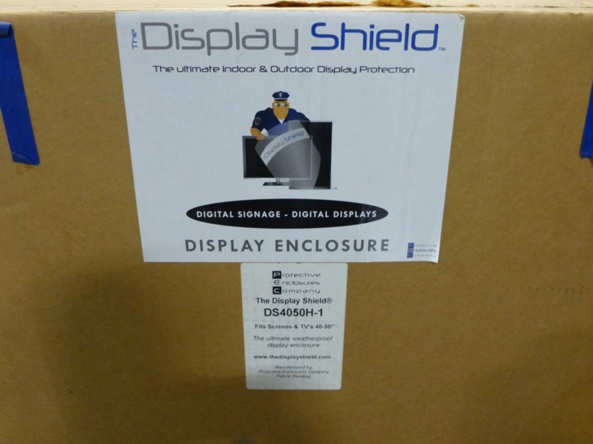 PEC DS4050H-1 The Display Shield Weatherproof Display Enclosure (Horizontal) 40-50" with One Fan - Image 3 of 3