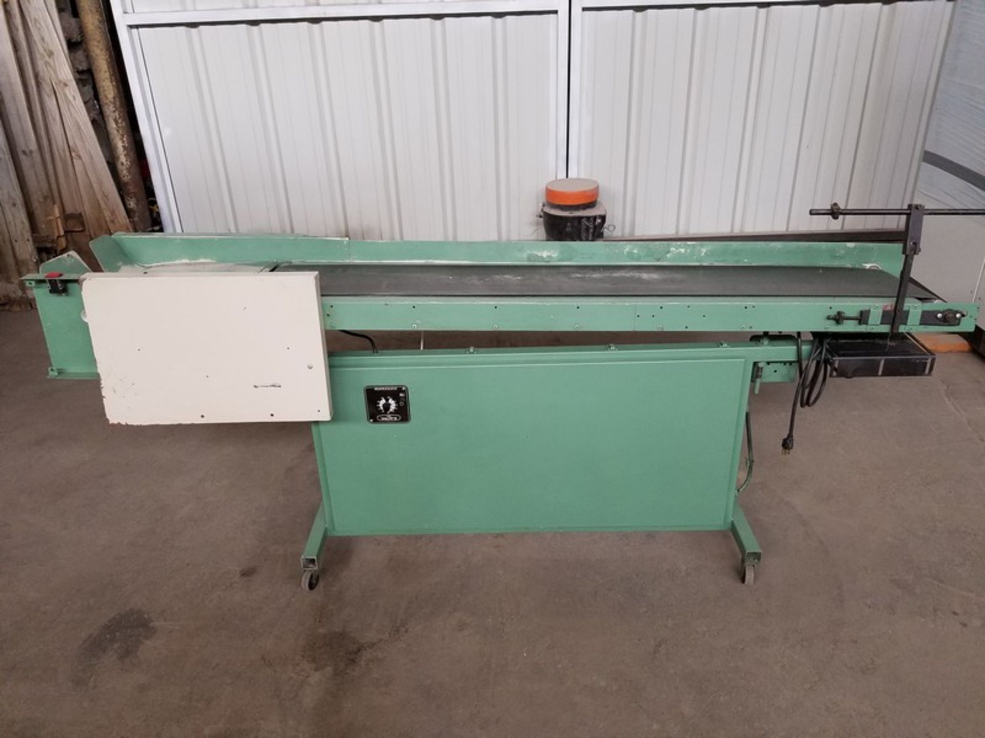 Aprox. 12" wide x 60" long belt conveyor, speed control, volt 110 (Handling, Loading & Site