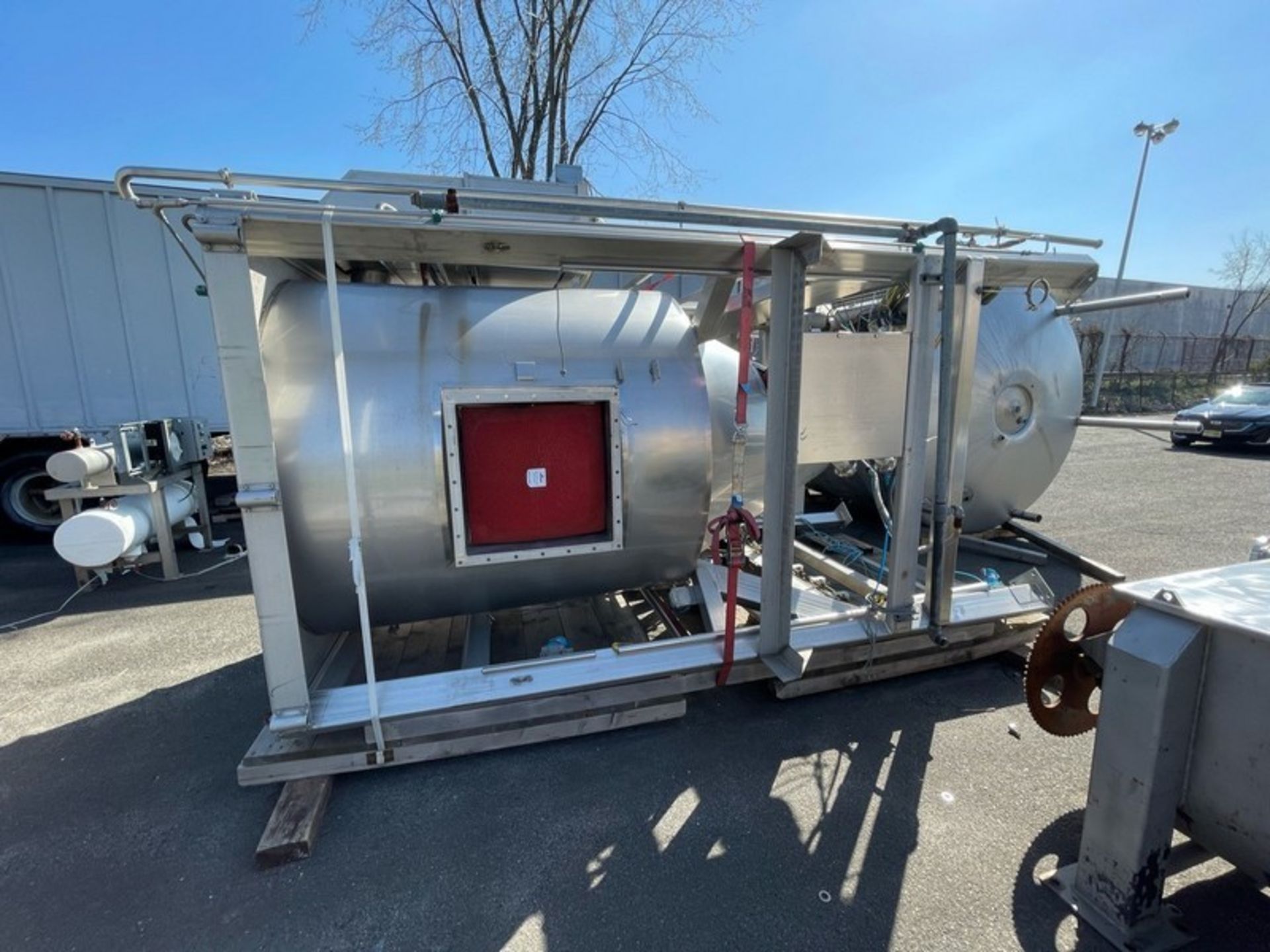 APV PILOT S/S SPRAY DRYER, MODEL PSD 58, S/N 35062, S/S PRESSURE VESSEL W/ S/S PLATFORM, APPX - Image 21 of 31