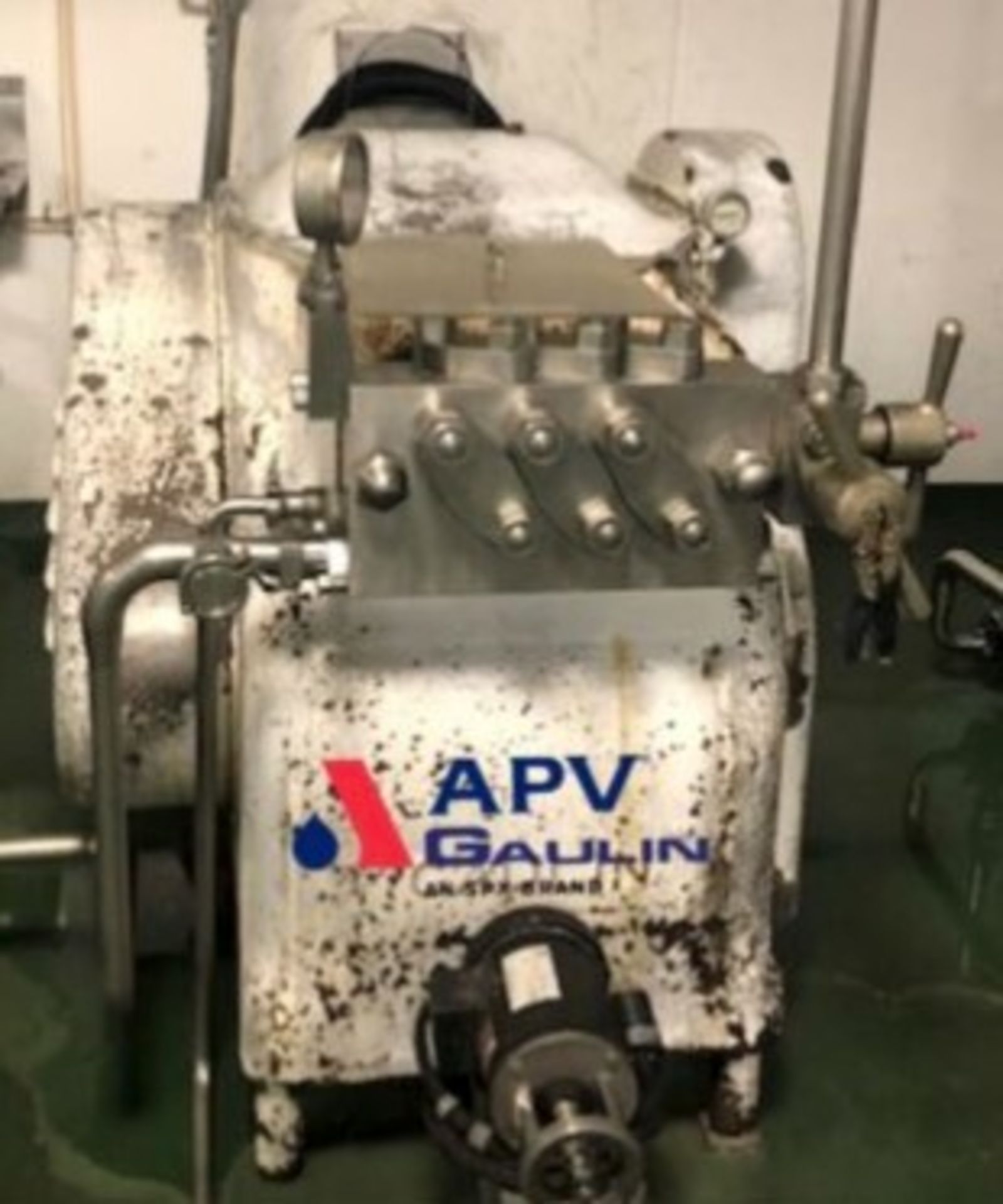 APV GAULIN 800 GPH Homogenizer, Model: 800 GCE 3PS SIZE K-12, Aprox 3000 PSI, LAST USED Dairy