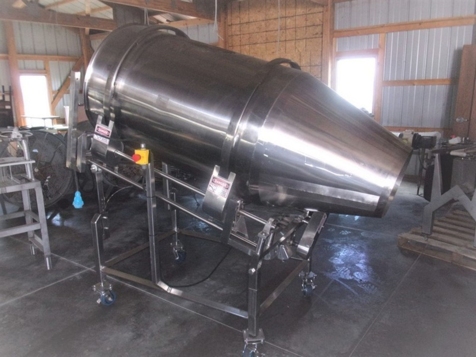 LOOS Machine 32 Inch Diameter Stainless Steel Sanitary Tumble Drum, Machine meets USDA and WDA - Image 2 of 12