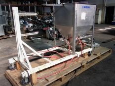 Hapman Helix S/S Hopper Conveyor Frame, Model 300 SS, S/N X11235 AA, Overall Dimensionsof the