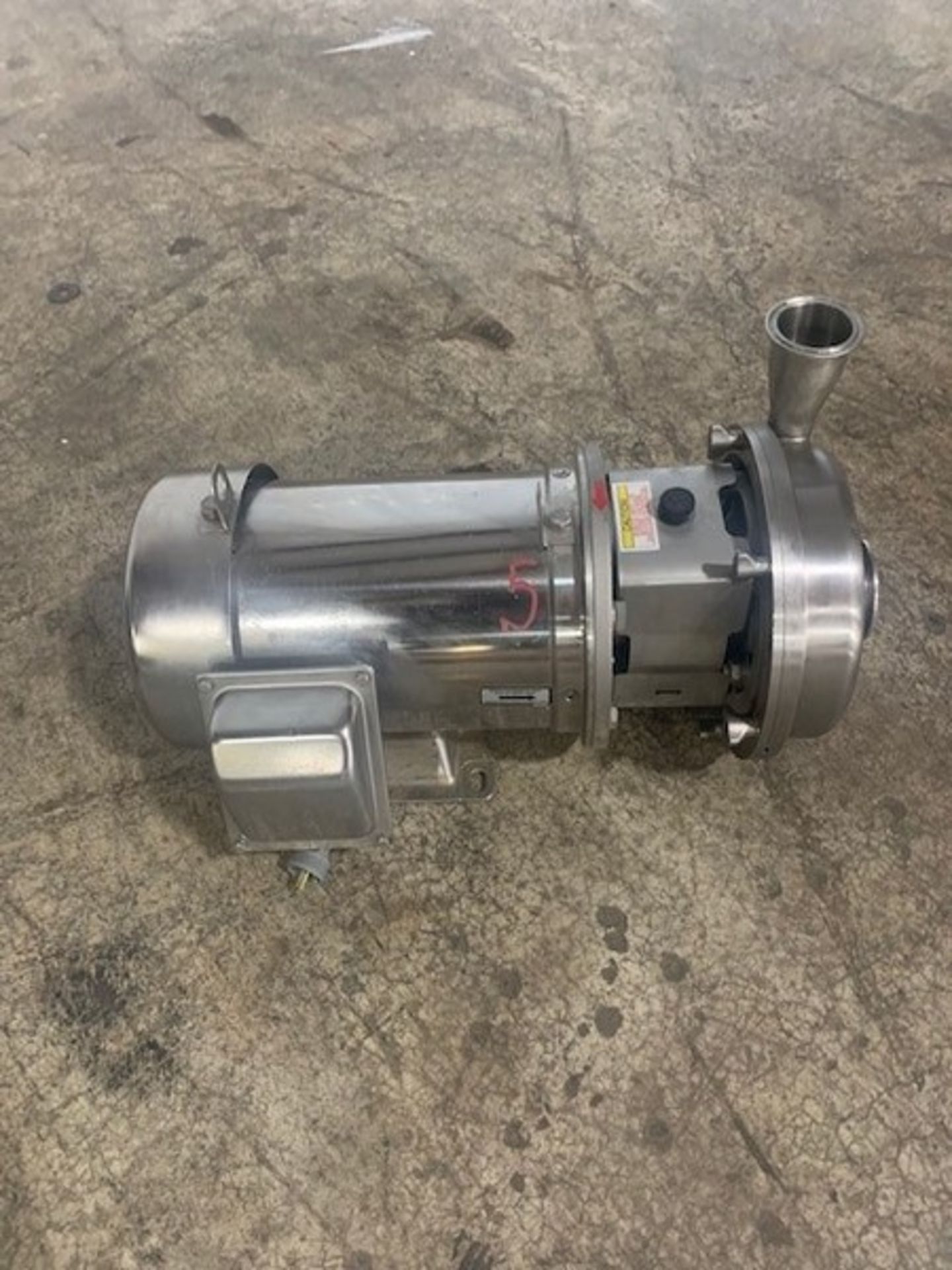 2x2.5 Alfa laval LKH15 all stainless centrifugal pump with a 3hp sterling motor with 3490 rpm ($50