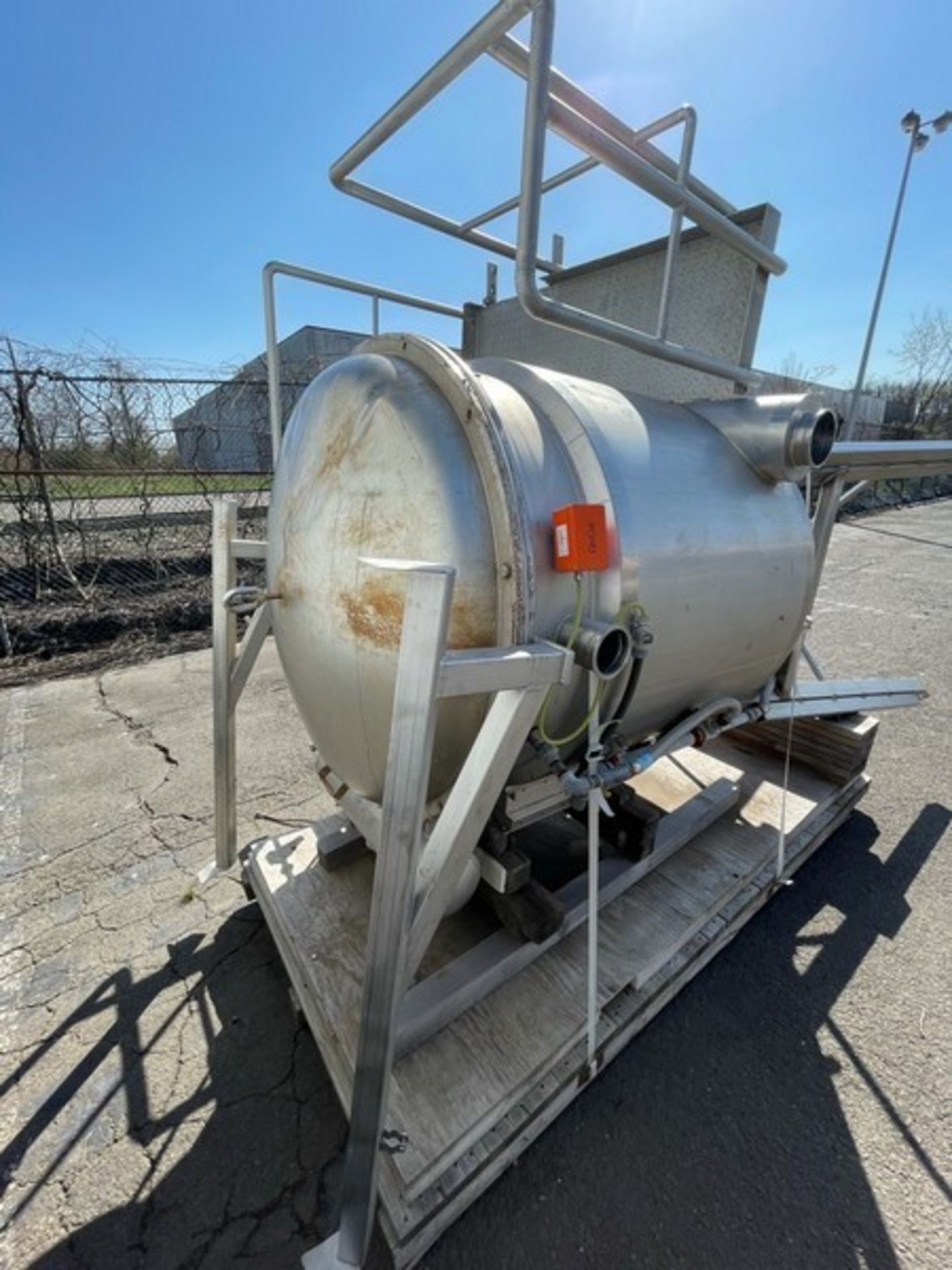 APV PILOT S/S SPRAY DRYER, MODEL PSD 58, S/N 35062, S/S PRESSURE VESSEL W/ S/S PLATFORM, APPX - Image 26 of 31