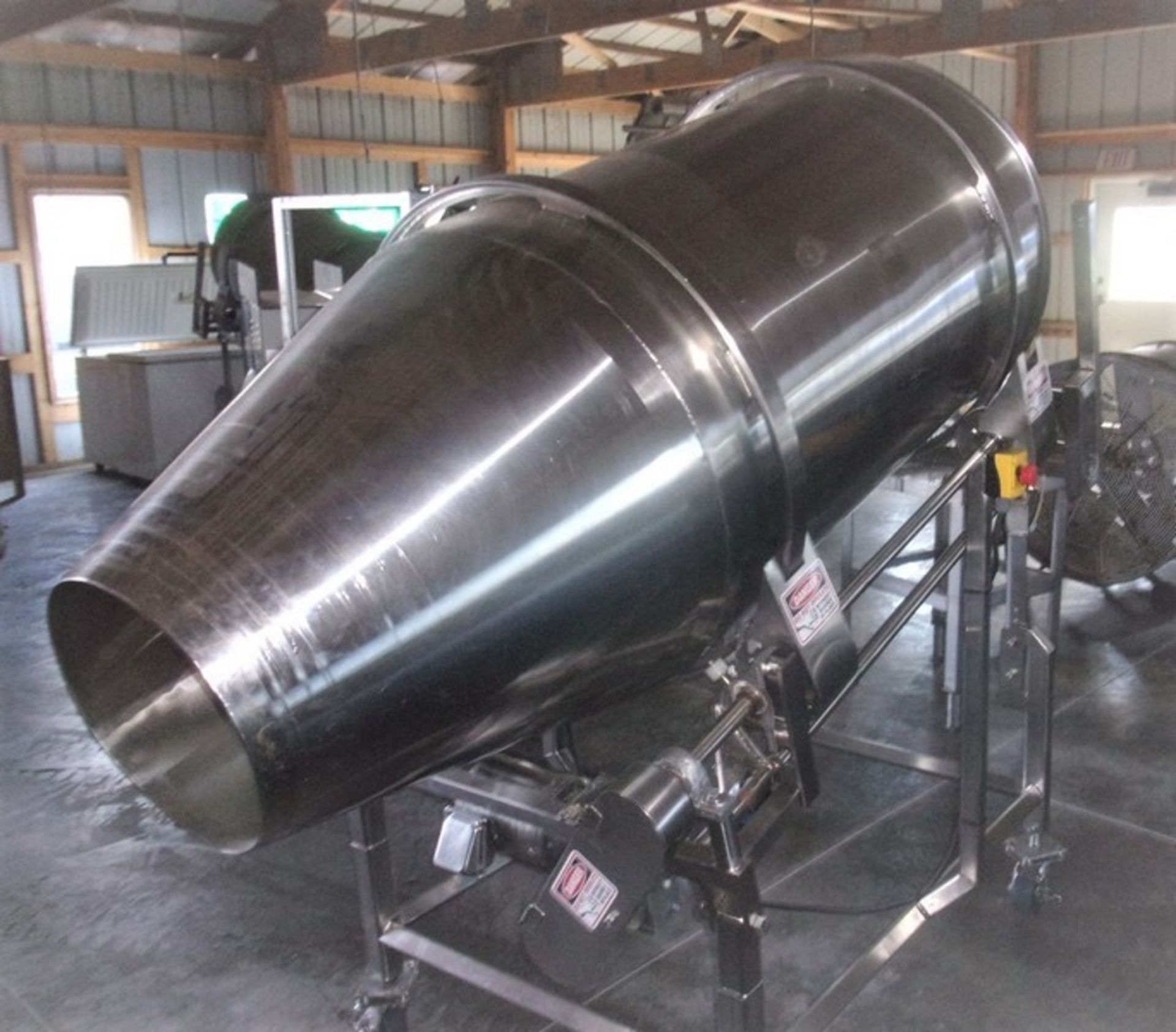 LOOS Machine 32 Inch Diameter Stainless Steel Sanitary Tumble Drum, Machine meets USDA and WDA