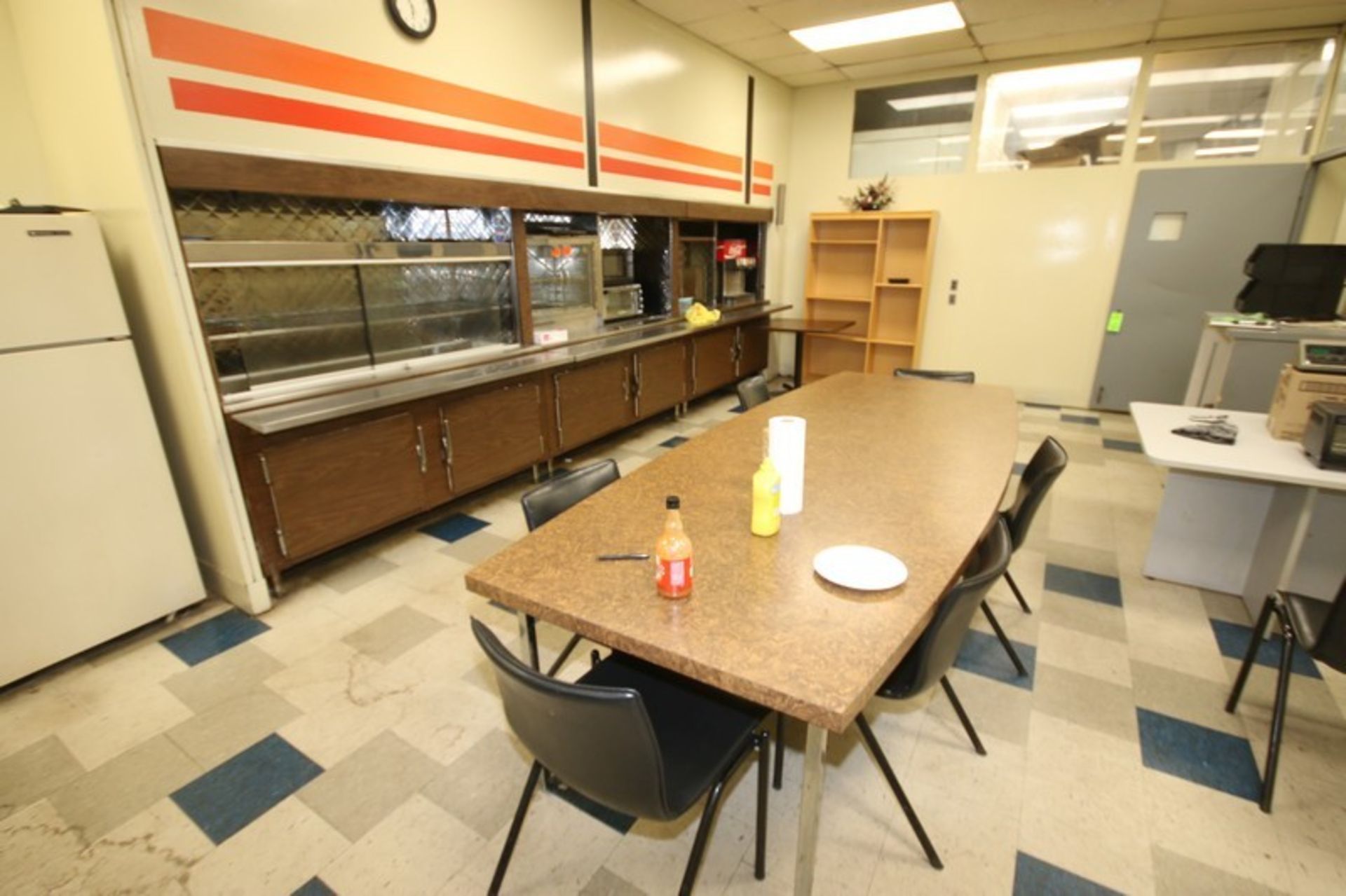 Contents of Break Room, Includes (2) Soda Dispensing Machines, 2-Shelf S/S Warming Station,