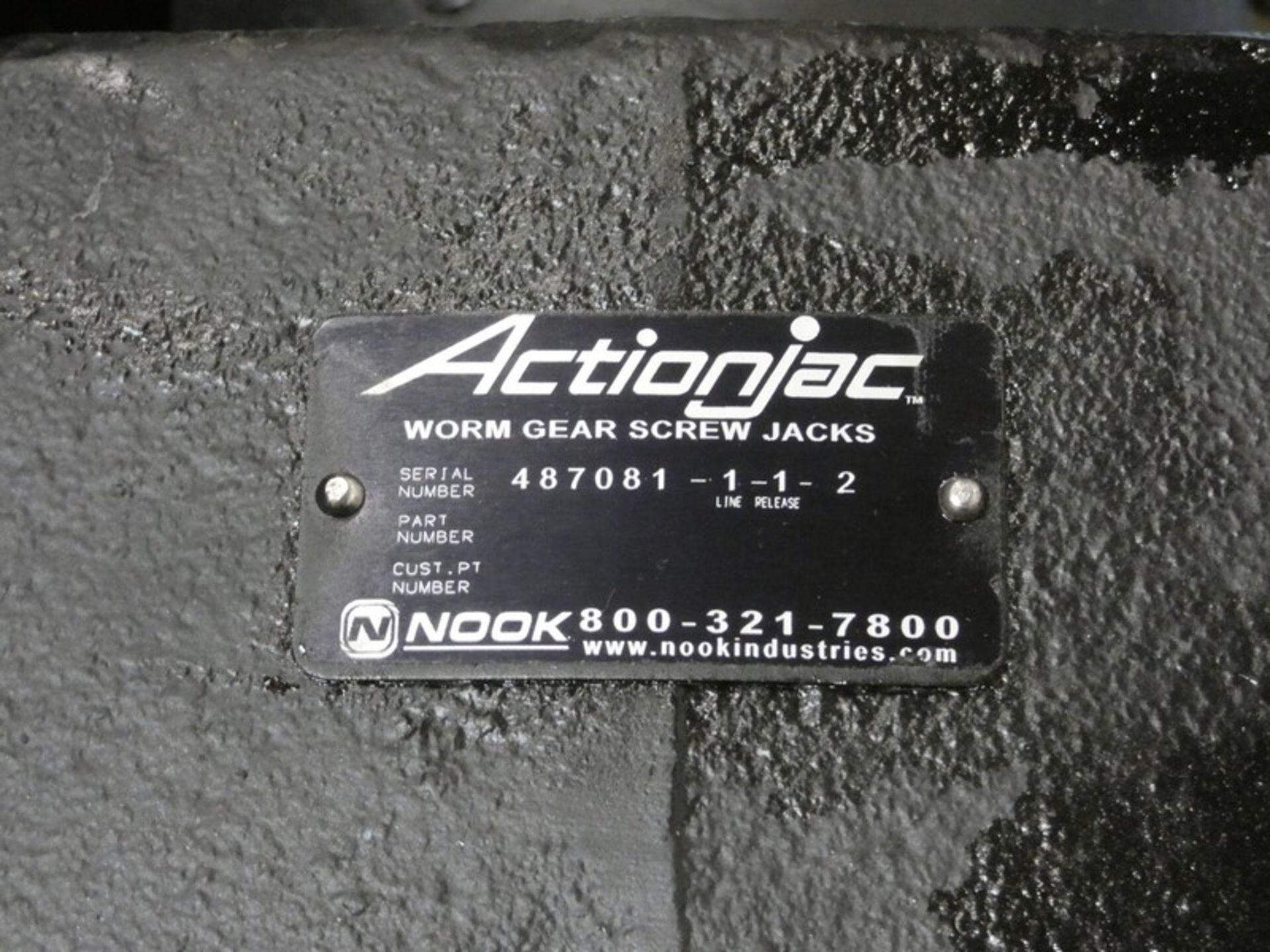 Nook 24917-01-00 ActionJac Worm Gear Screw Jack, 115.5" Length, 1" Shaft ; Nook 487081-1-1-2 - Image 6 of 10