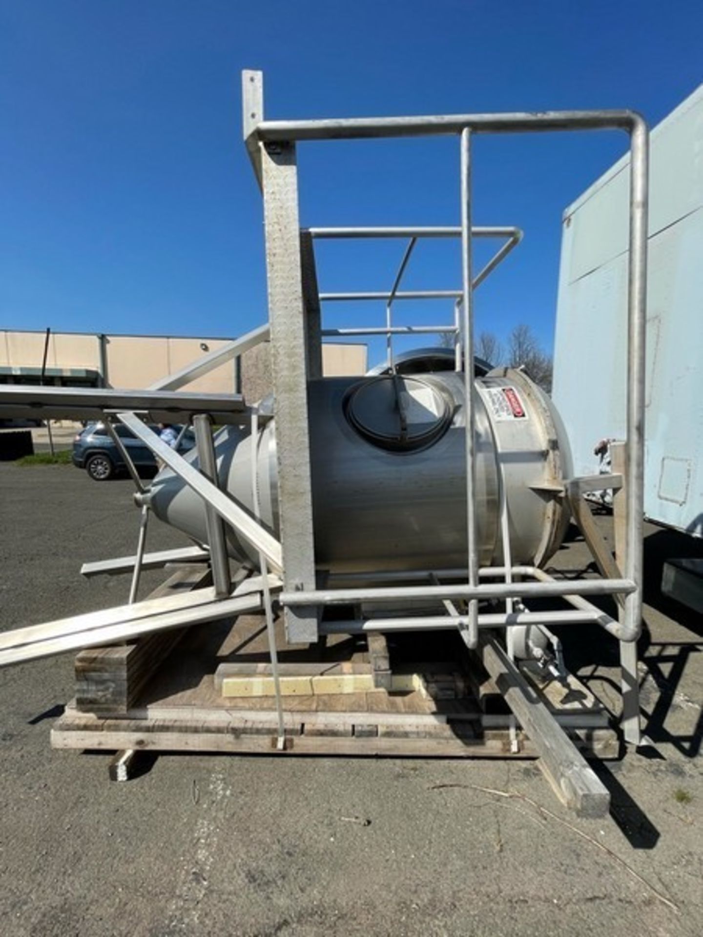 APV PILOT S/S SPRAY DRYER, MODEL PSD 58, S/N 35062, S/S PRESSURE VESSEL W/ S/S PLATFORM, APPX - Image 28 of 31