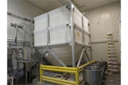 CEPI STX Canvas Type Bulk Flour Storage Bin, Installed 2009, 28,200lb. Max. Load Capacity,