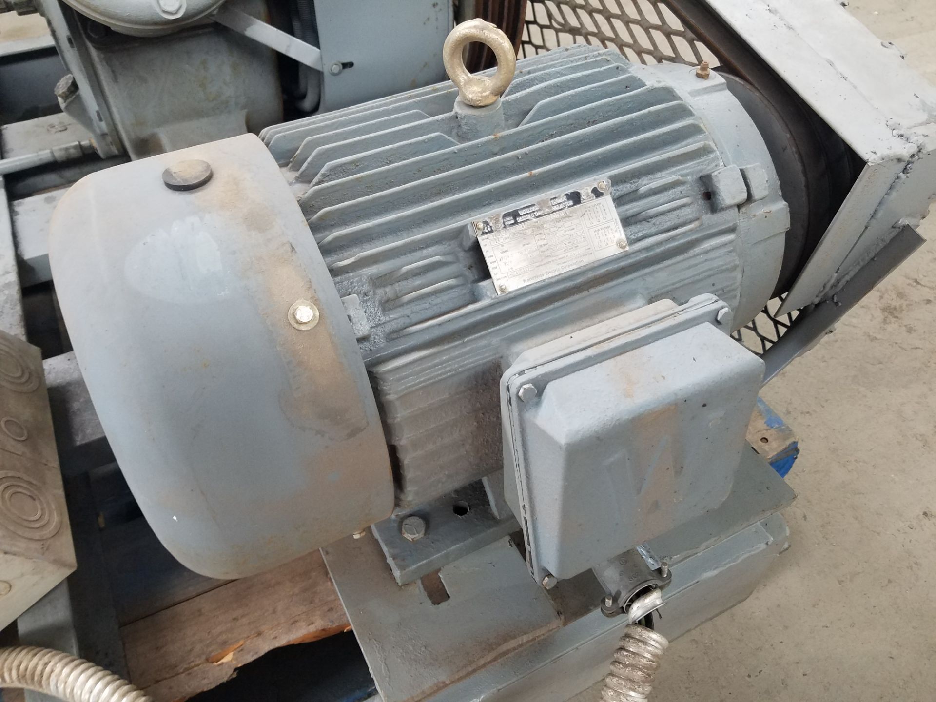 Ingersoll rand T20-15-256T air compressor,  20 hp., serial # 0412221241, volt 230/460, motor starter - Image 2 of 8