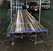 Fabco Aprox. 34" W x 15 ft. S/S Sanitary Belt Wire Mesh Belt Conveyor -- This unit was just