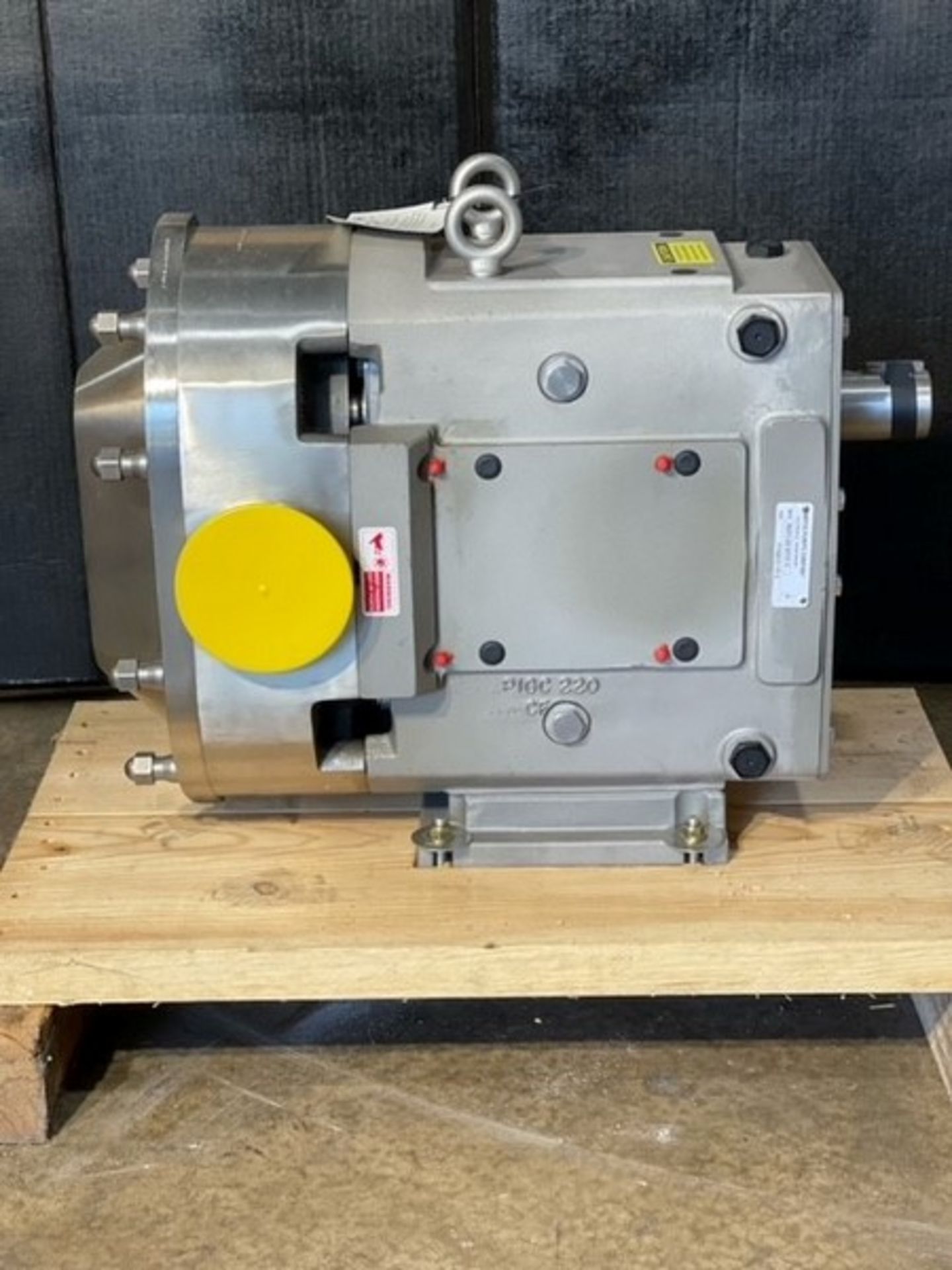 Ampco 220 pump refurbished by manufacturer, Model RBZP3-220-SMTCF-N, serial 1714369-5-1-R1-2 (load/