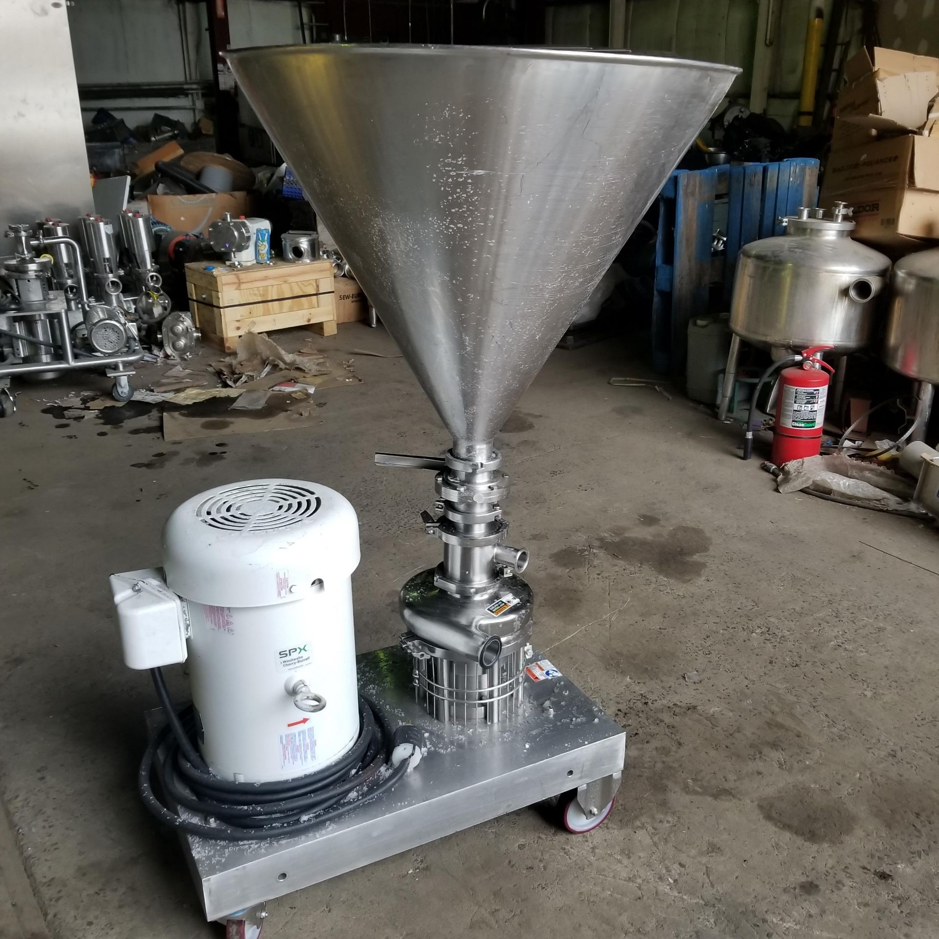 2019 Waukesha Model WP3218 Tri Blender, 20 HP wash down motor. (Loading Fee $250) (Located in