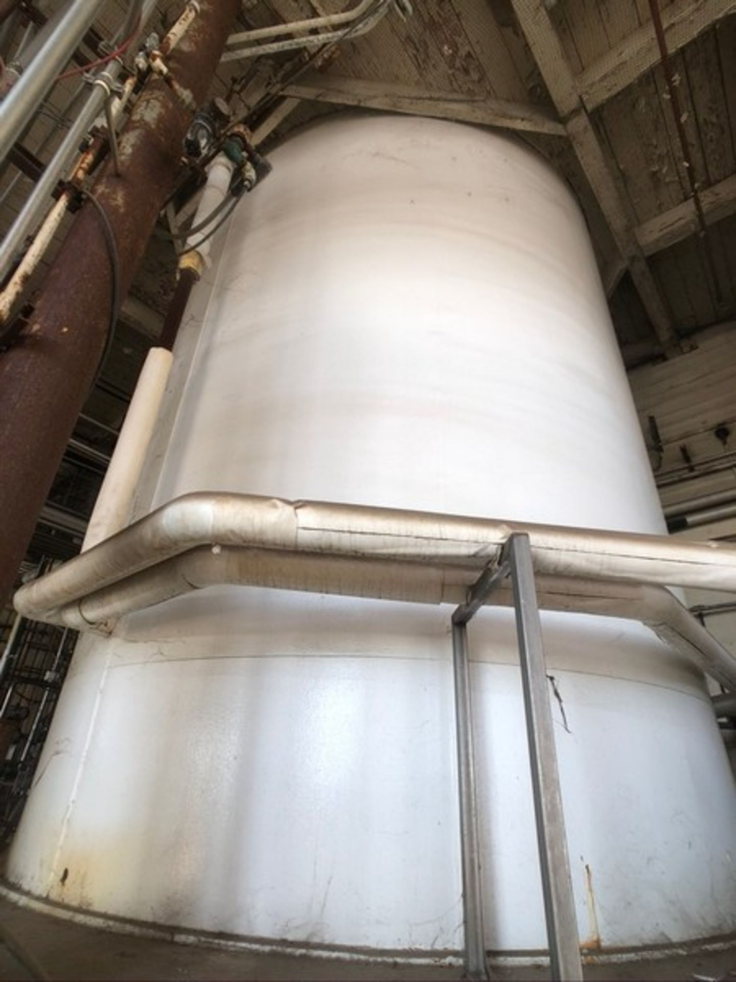 MUELLER APPX. 25,000 GALLON JACKETED SILO, EQUIPPED WITH VERTICAL AGITATION, WCB INLET VALVE, - Image 24 of 24