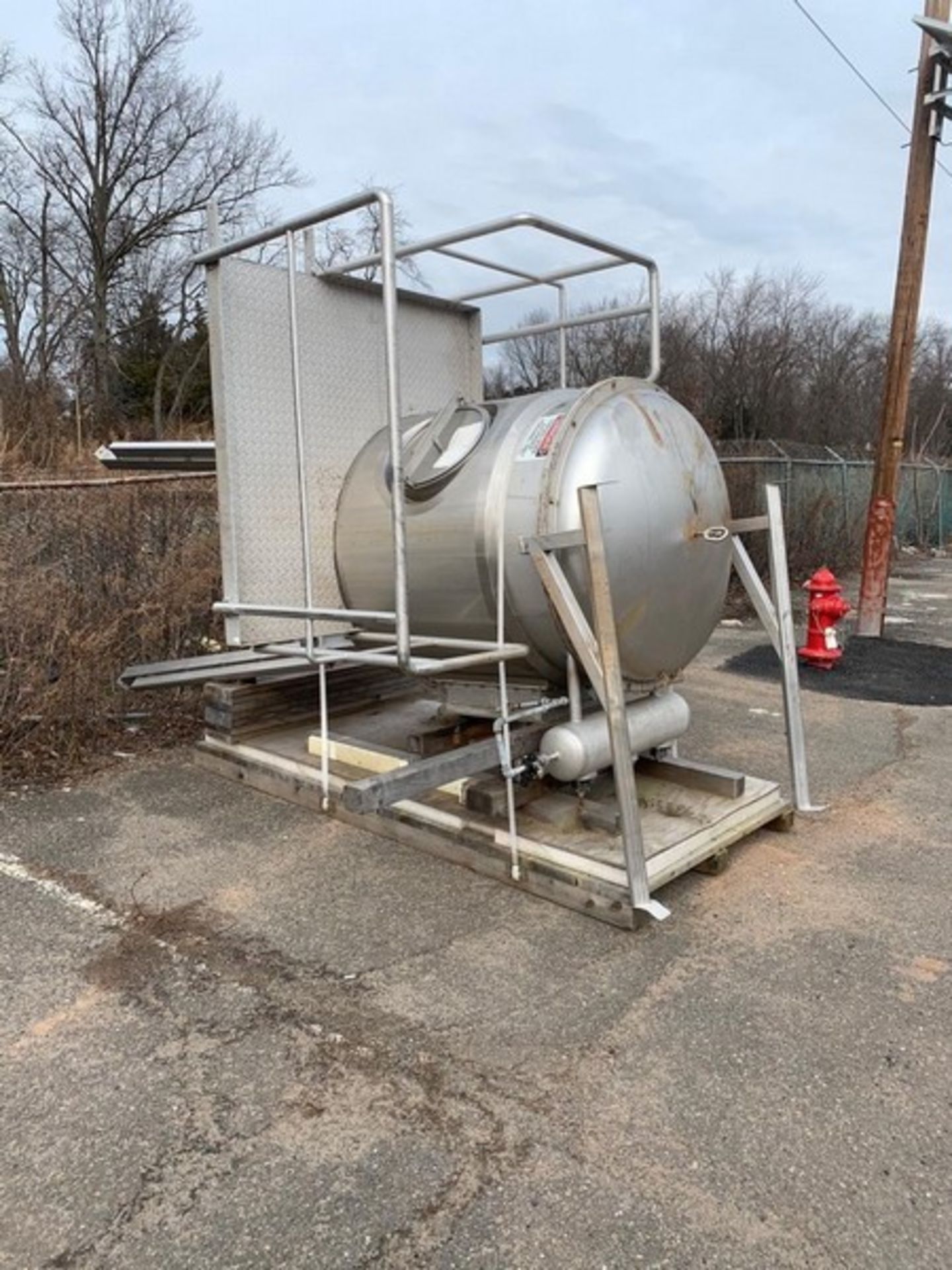 APV PILOT S/S SPRAY DRYER, MODEL PSD 58, S/N 35062, S/S PRESSURE VESSEL W/ S/S PLATFORM, APPX - Image 7 of 31