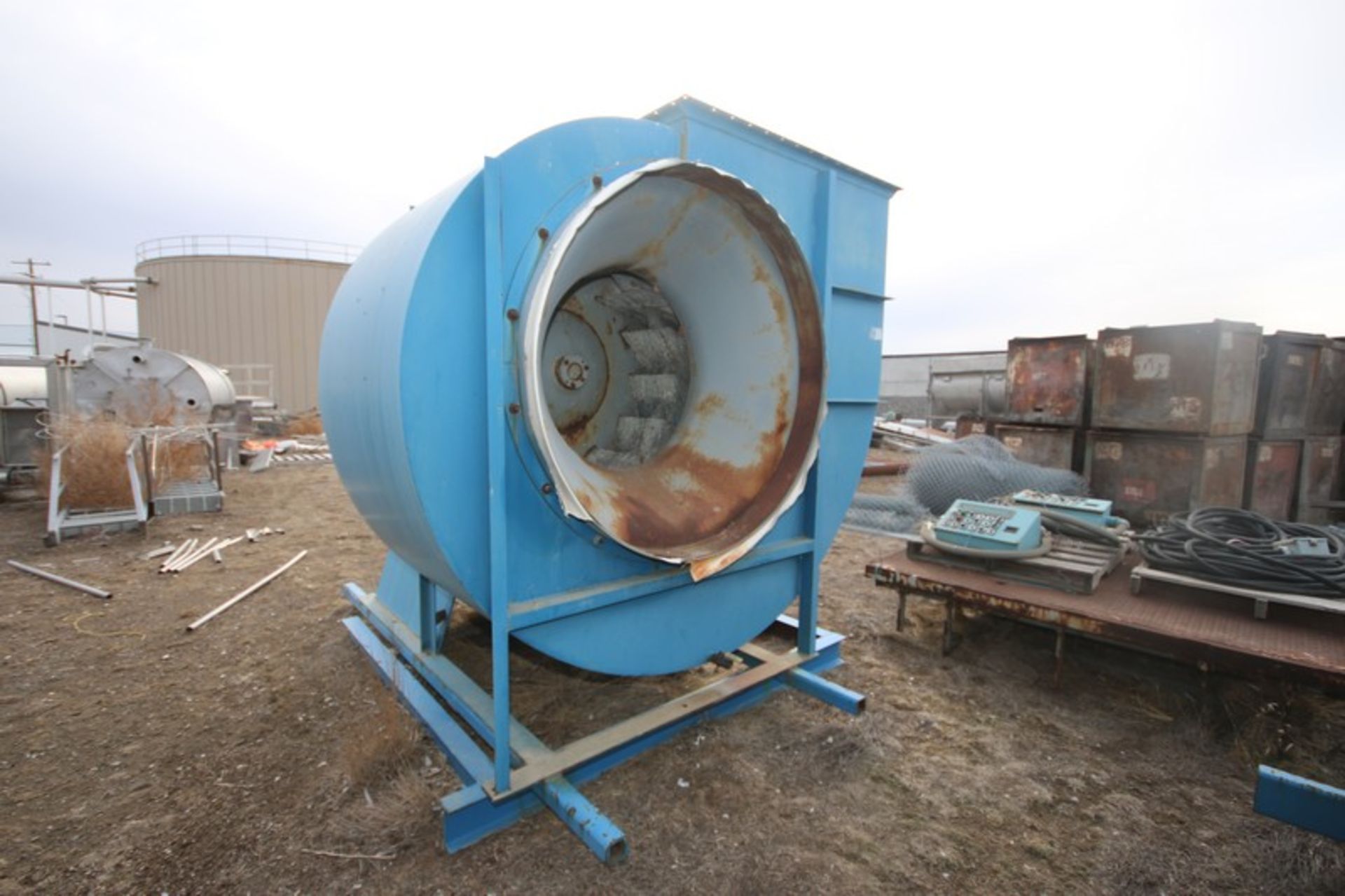 Industrial Air Tech Corp. Industrial Blower, M/N 542BISW2CW3609, S/N 52214A, Mounted on Steel - Image 4 of 4