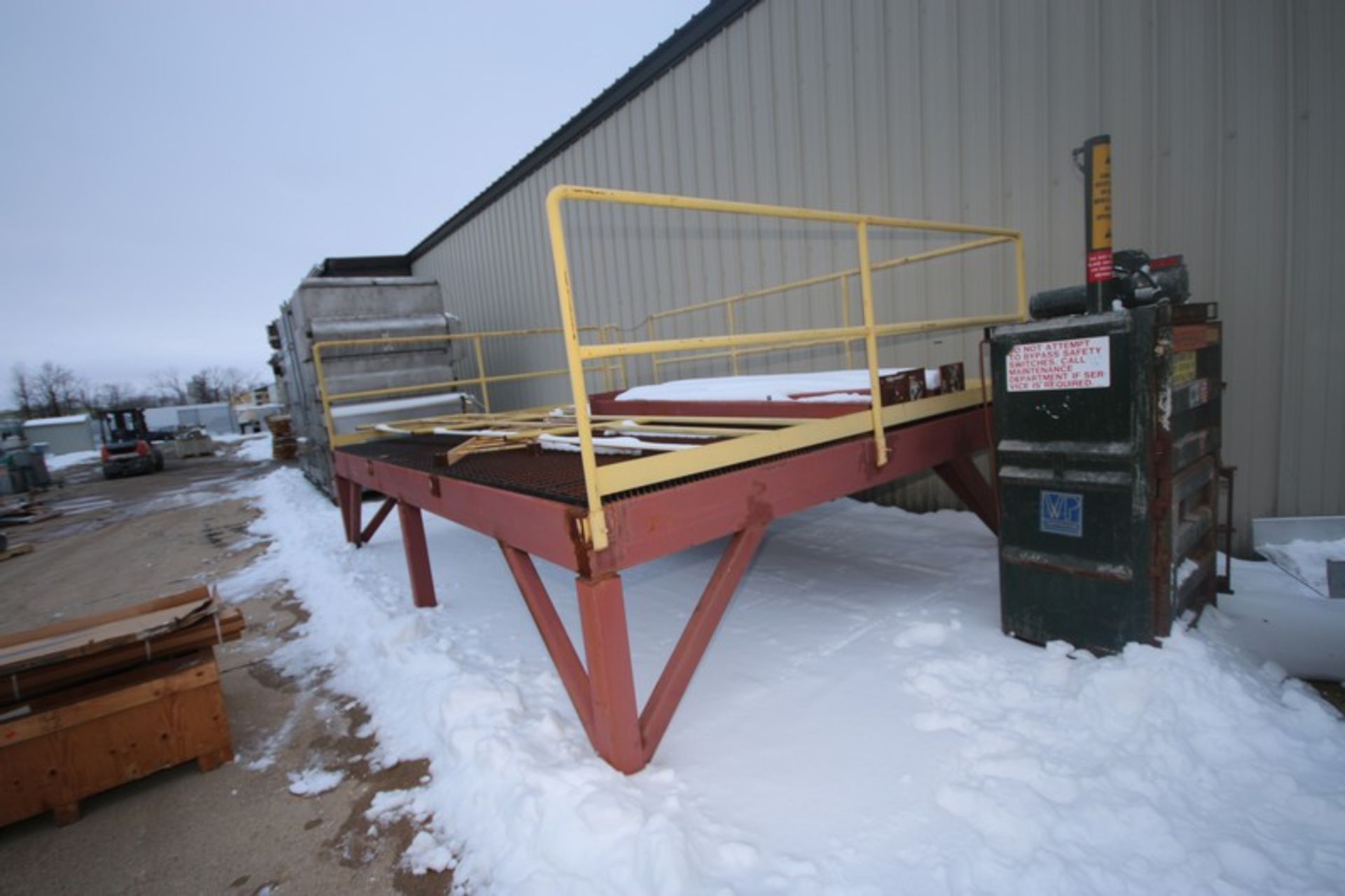 Steel Platform, with Steel Grating & Hand Rails, with Overall Dims.: Aprox. x 16' L x 11' W x 44" - Image 5 of 5