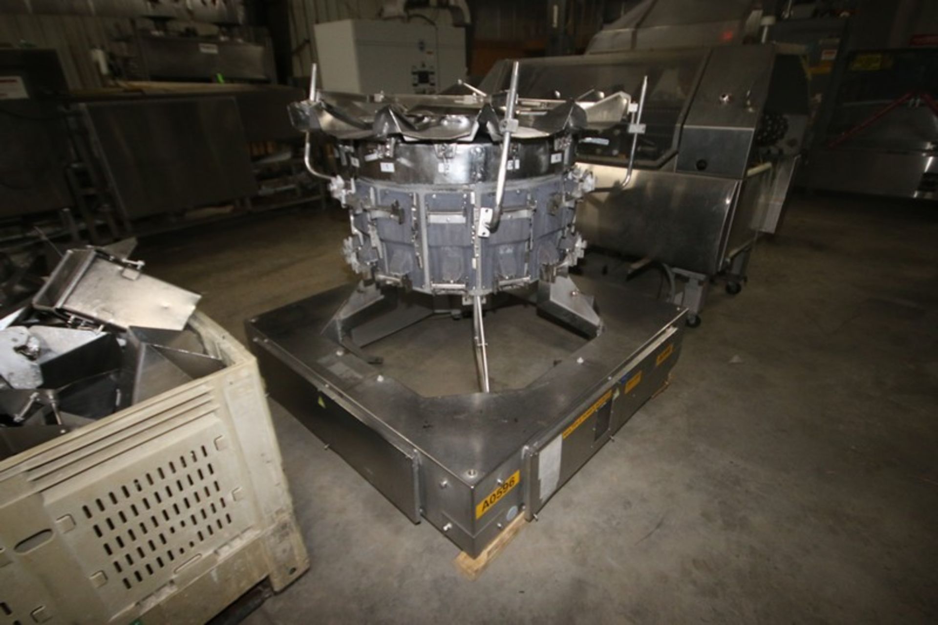 Ishida 14-Head Rotary Combination Weigh Scale, with S/S Chutes & Buckets, Mounted on S/S Frame ( - Image 3 of 9