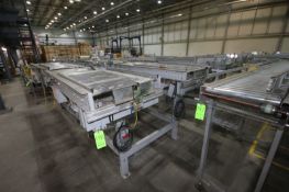 2-Units of Dual Roller Conveyor, Aprox. 29-1/2" W Rolls, with Aprox. 60" H Rolls to Floor, with