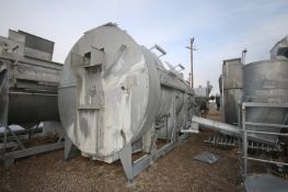 S/S Rotary Pre-Heater, Overall Dims.: Aprox. 24' L x 96" W x 140" H, Mounted on S/S Frame (LOCATED