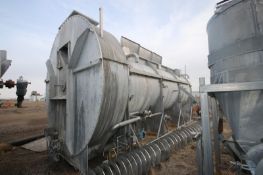 S/S Rotary Pre-Heater, Overall Dims.: Aprox. 24' L x 96" W x 140" H, Mounted on S/S Frame (LOCATED