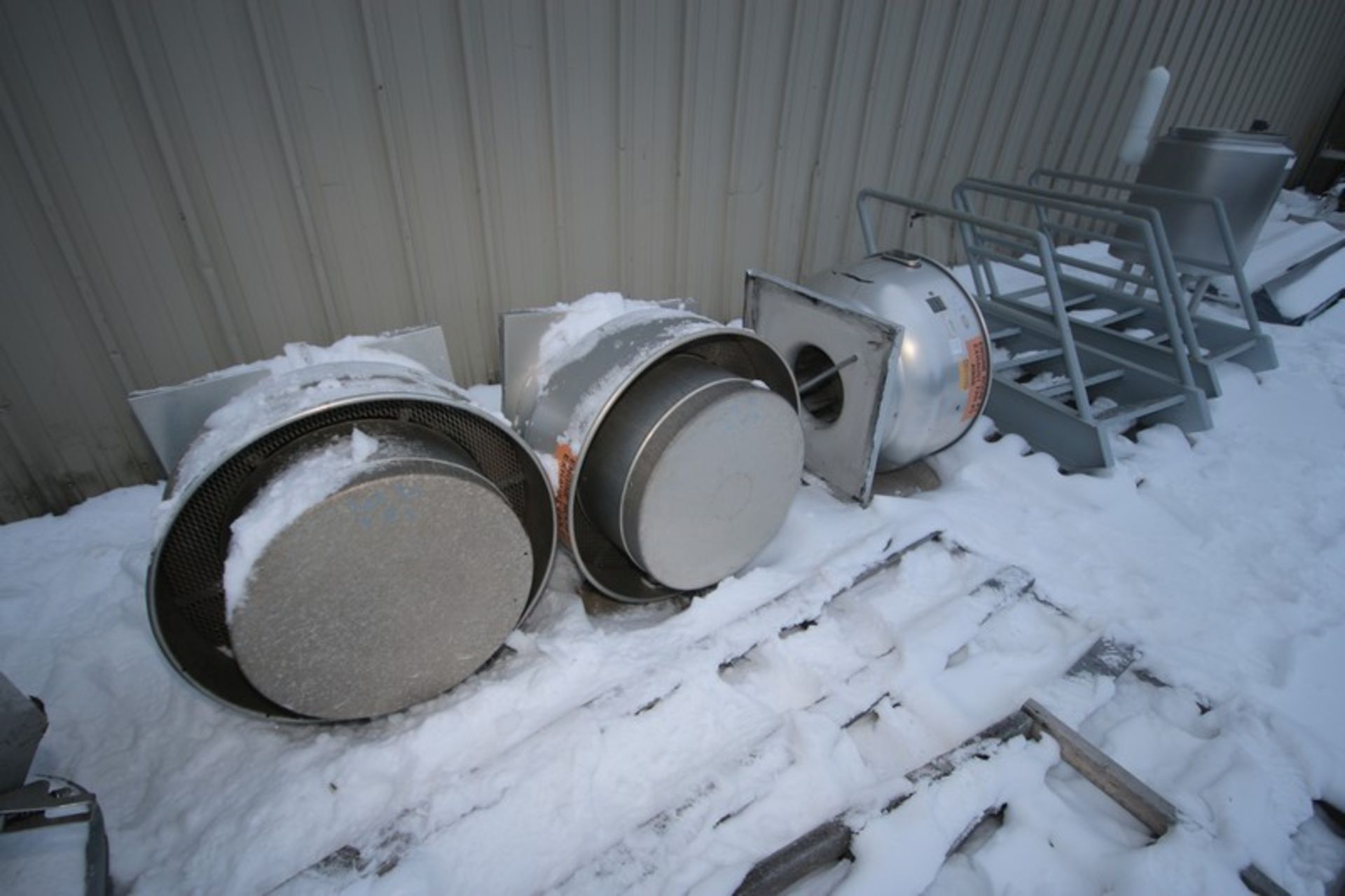 S/S Upward Exhaust Fans, 1-Greenheck, M/N CUBE-180-7, with 2-Others (LOCATED IN APPLETON, WI) (