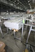 1-Section of Straight Roller Conveyor, Rolls to Ground Height: Aprox. 58-1/2" H with Guides, Overall