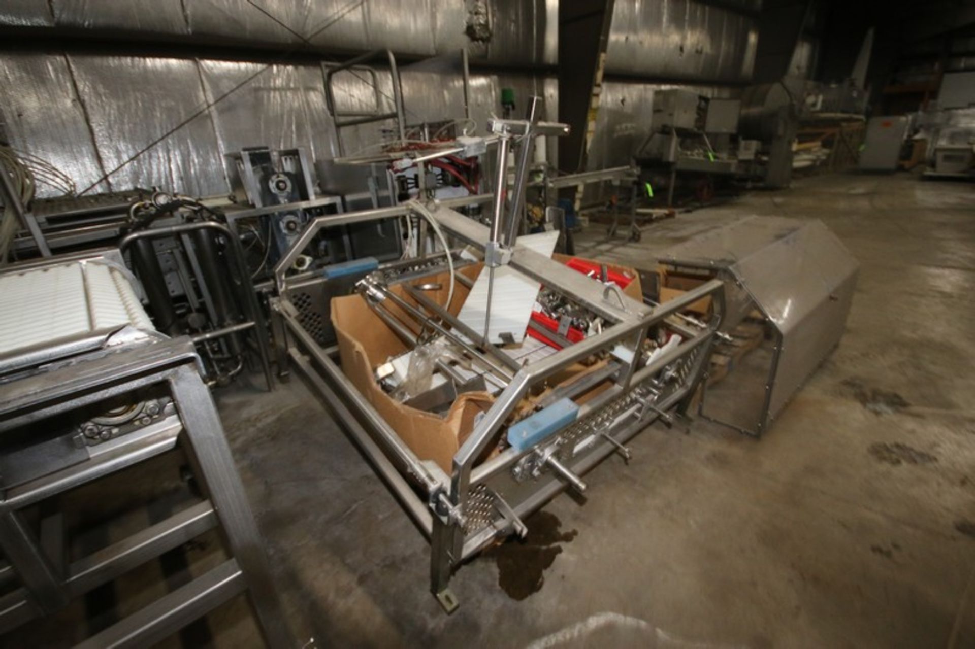 Sections of Stuffed Pepper Conveyor, with 2-Straight Sections Mounted on S/S Frame, with Plastic - Image 6 of 9