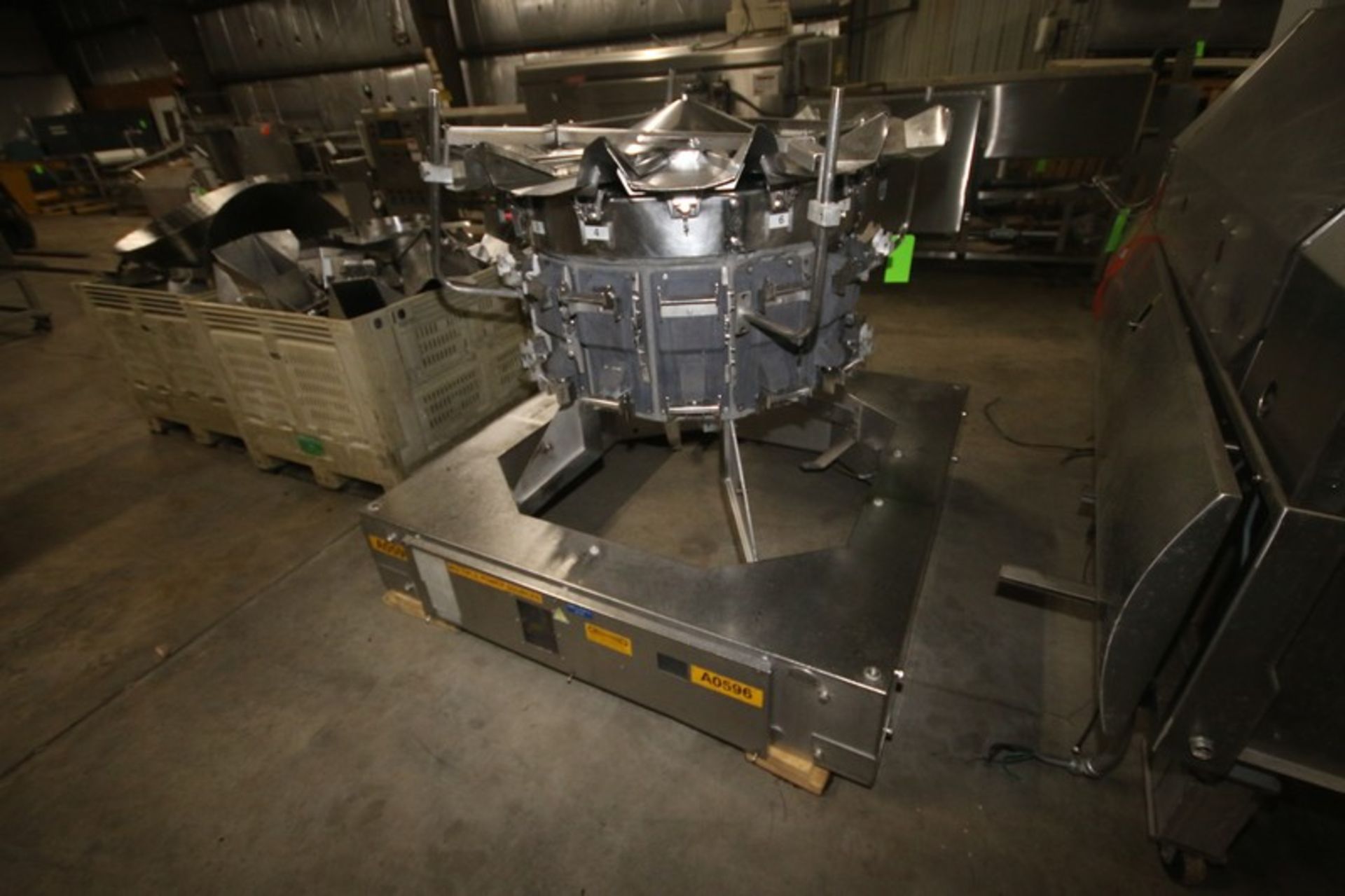 Ishida 14-Head Rotary Combination Weigh Scale, with S/S Chutes & Buckets, Mounted on S/S Frame ( - Image 4 of 9