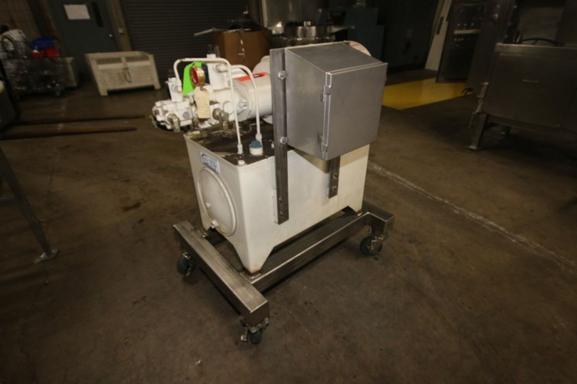 Marlen 25 hp Hydraulic Unit, M/N 6312075-01, S/N 631-823, with Baldor 1700 RPM Motor, Mounted on S/S - Image 2 of 5