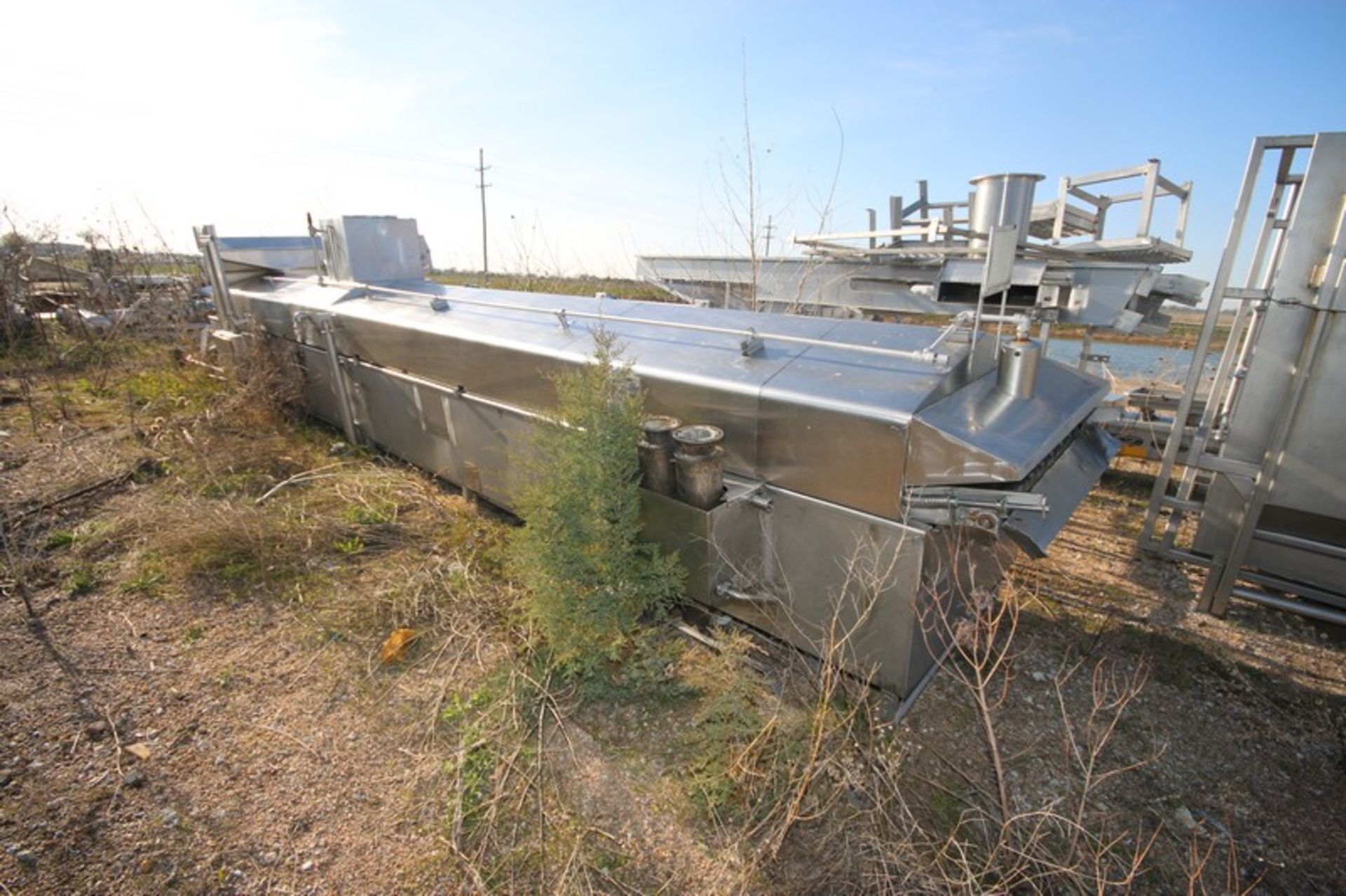 Stein S/S Fryer, Overall Dims.: Aprox. 26' L with Aprox. 40" W S/S Mesh Conveyor, Mounted on S/S - Image 2 of 5