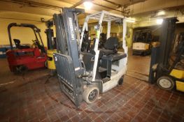 Uni-Carriers 2,250 lbs. Electric Sit-Down Forklift, M/N MCJ1B1L18S, Chassis No. CJ1B1-991068, with