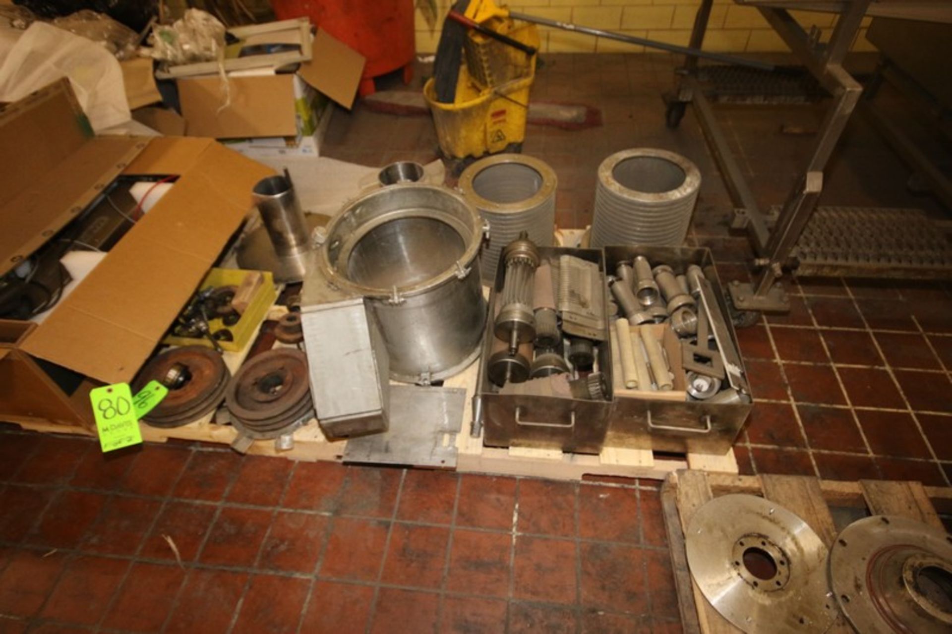 Lot of Assorted Urschel Shredder Parts, with S/S Frame & Motor, with Assorted Shredder Blades, with - Image 2 of 12