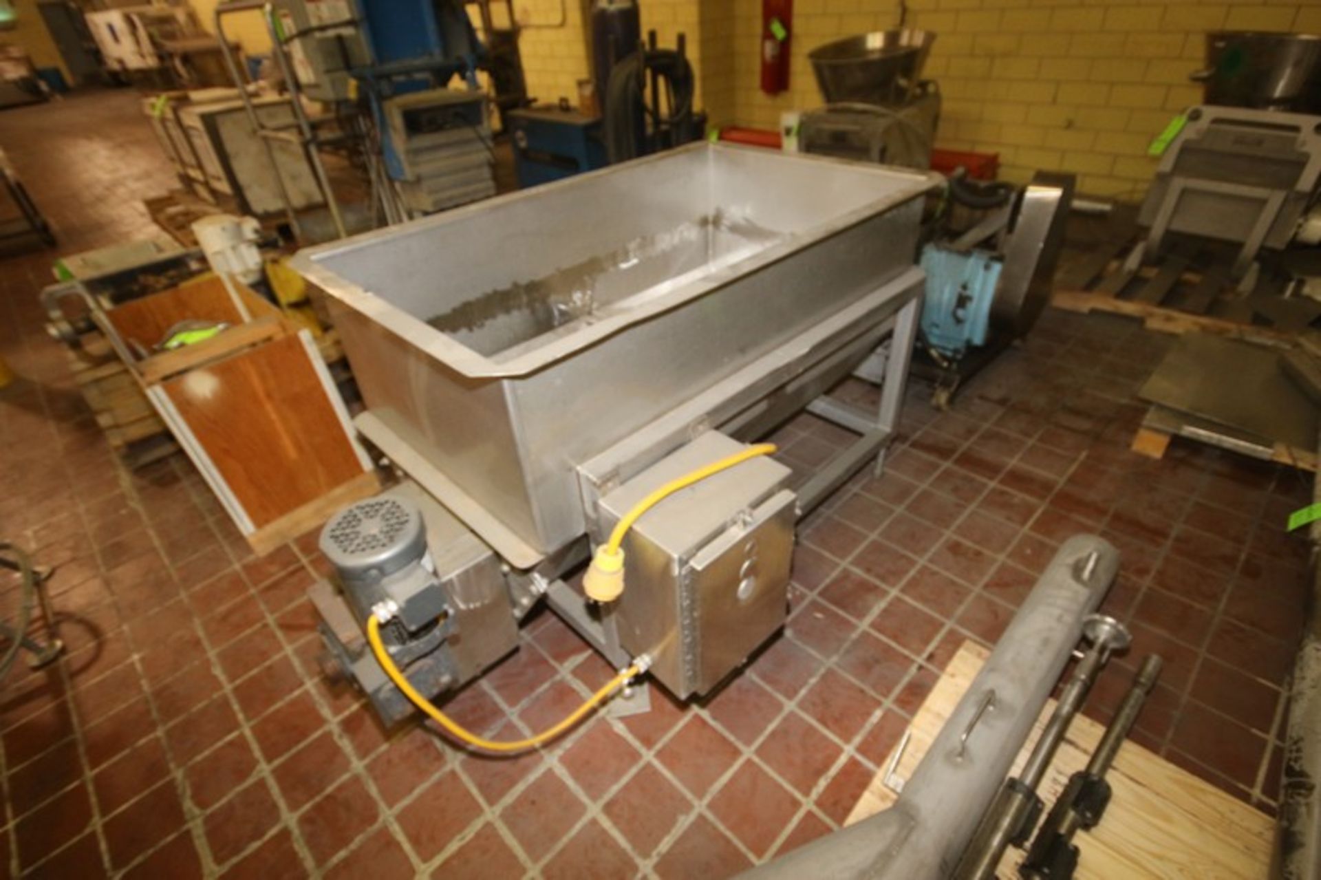 S/S Dual Auger Blender, Blending Compartment Dims.: Aprox. 52" L x 30" W x 30" Deep, with Waukesha - Image 6 of 13