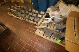 Assorted S/S Buckets for Rotary Scale, with S/S Top Panels, Aprox. (28) Assorted Buckets (LOCATED IN