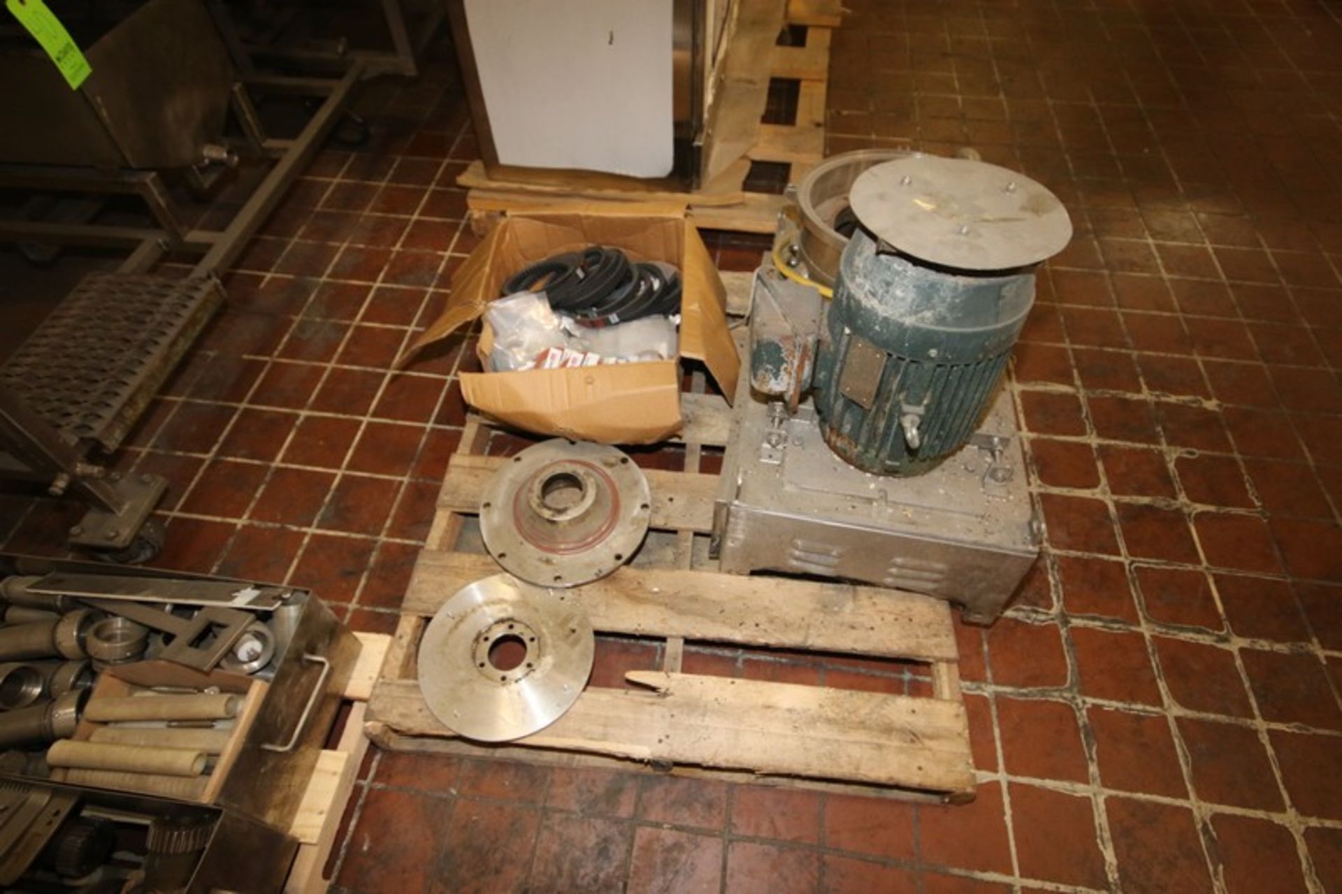 Lot of Assorted Urschel Shredder Parts, with S/S Frame & Motor, with Assorted Shredder Blades, with - Image 10 of 12