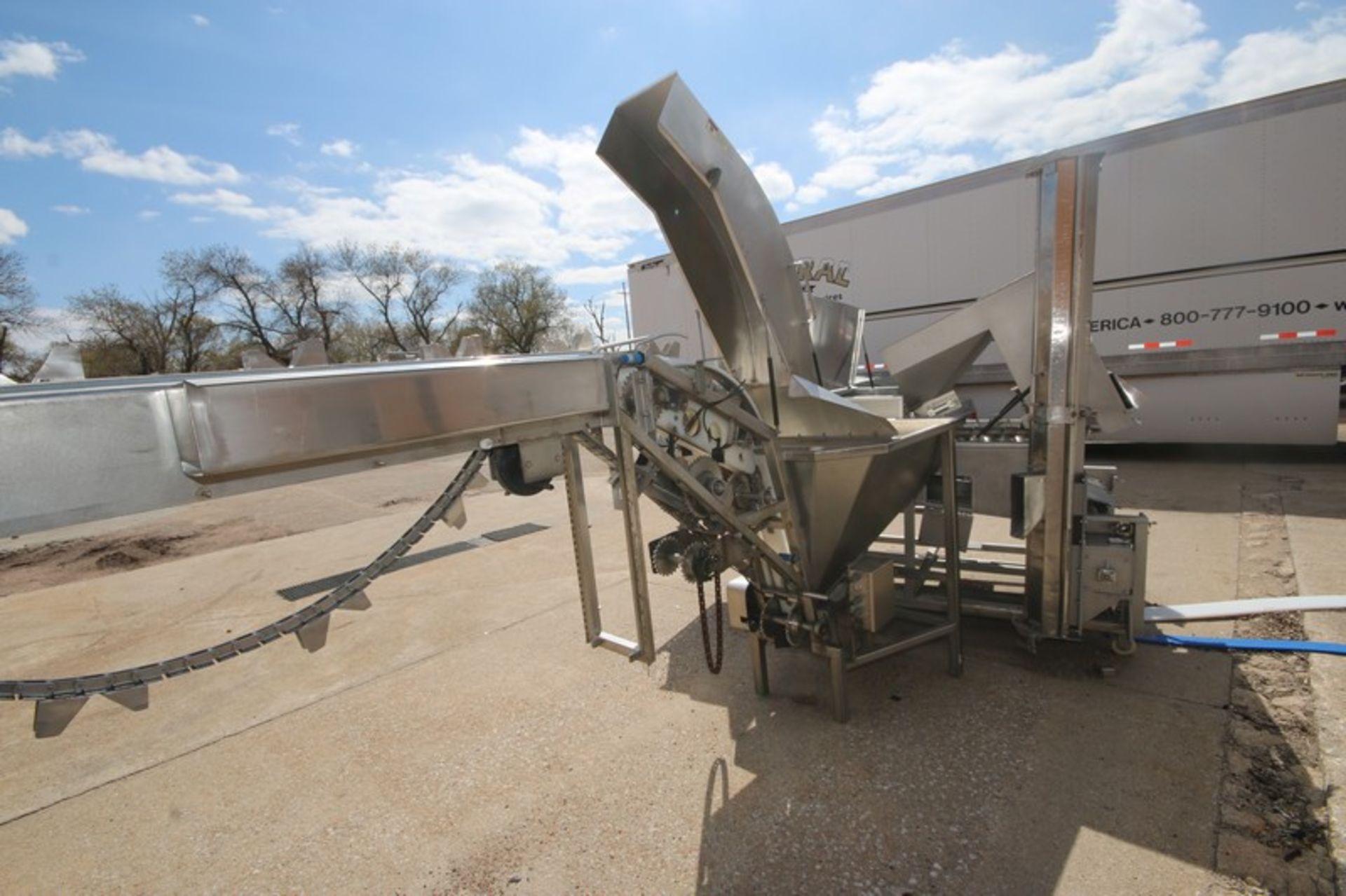 S/S Onion Slicer, with S/S Infeed Hopper, with Infeed S/S Link Conveyor (LOCATED IN GRAND ISLAND, - Image 7 of 8