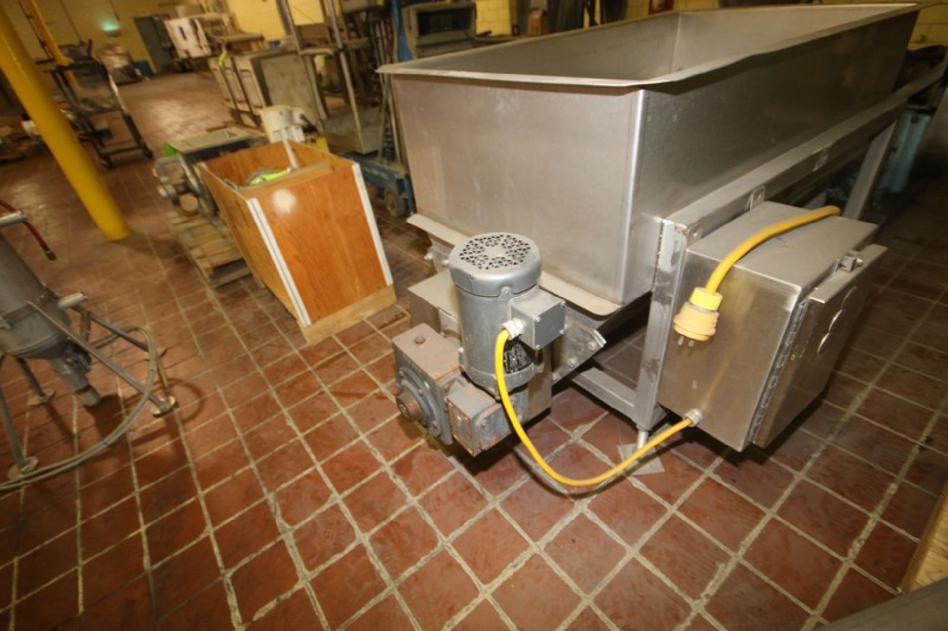 S/S Dual Auger Blender, Blending Compartment Dims.: Aprox. 52" L x 30" W x 30" Deep, with Waukesha - Image 4 of 13