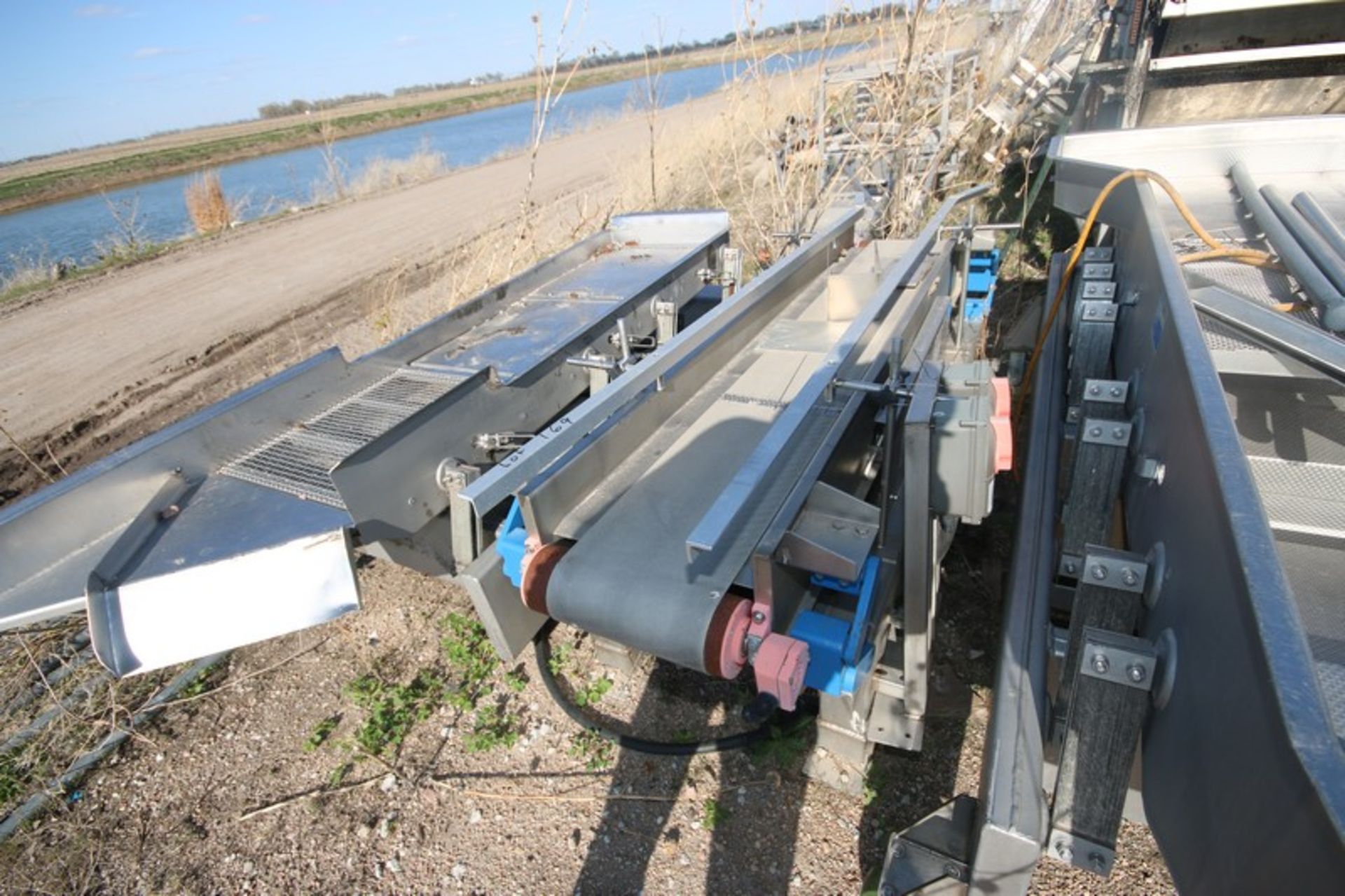 Straight Section of Power Conveyor, Aprox. 94" L, Mounted on S/S Frame (LOCATED IN GRAND ISLAND, NE) - Image 2 of 3