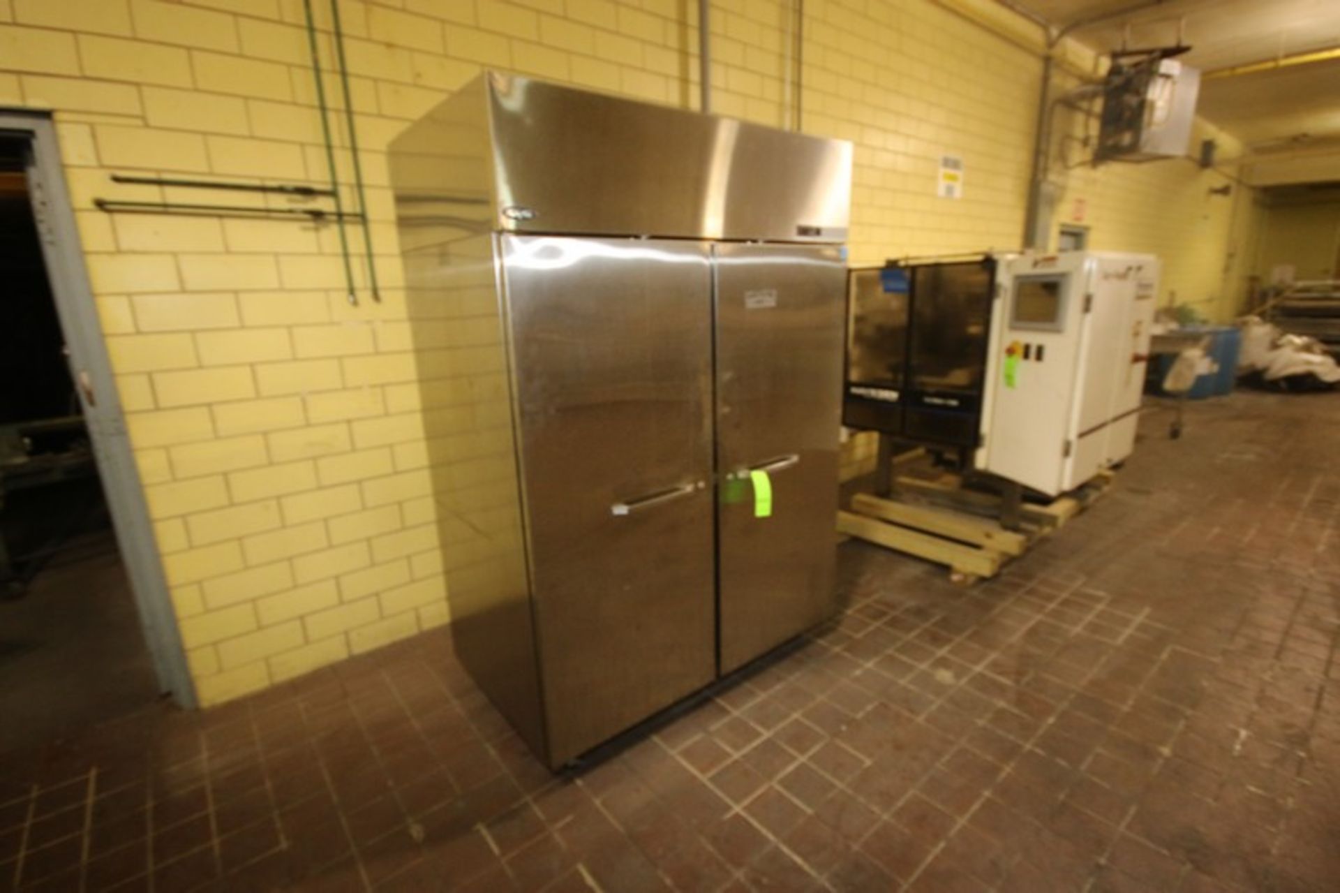 Norlake Double Door S/S Refrigerator, Overall Dims.: Aprox. 55" L x 34" W x 82" H, Mounted on - Image 2 of 3