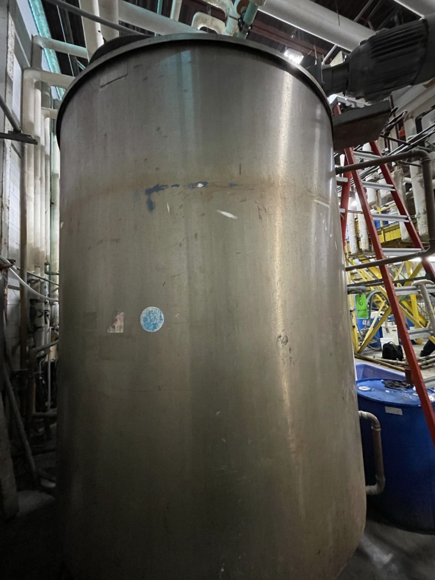 LEE 1,500 GALLON S/S FULLY-JACKETED KETTLE WITH TOP-MOUNT DUAL-MOTION AGITATION - Image 6 of 18