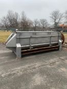 200 CUBIC FOOT S/S RIBBON BLENDER, APPX DIMENSIONS OF RIBBON BLADES 180''L x 52'' DIAM, APPX DIMEN