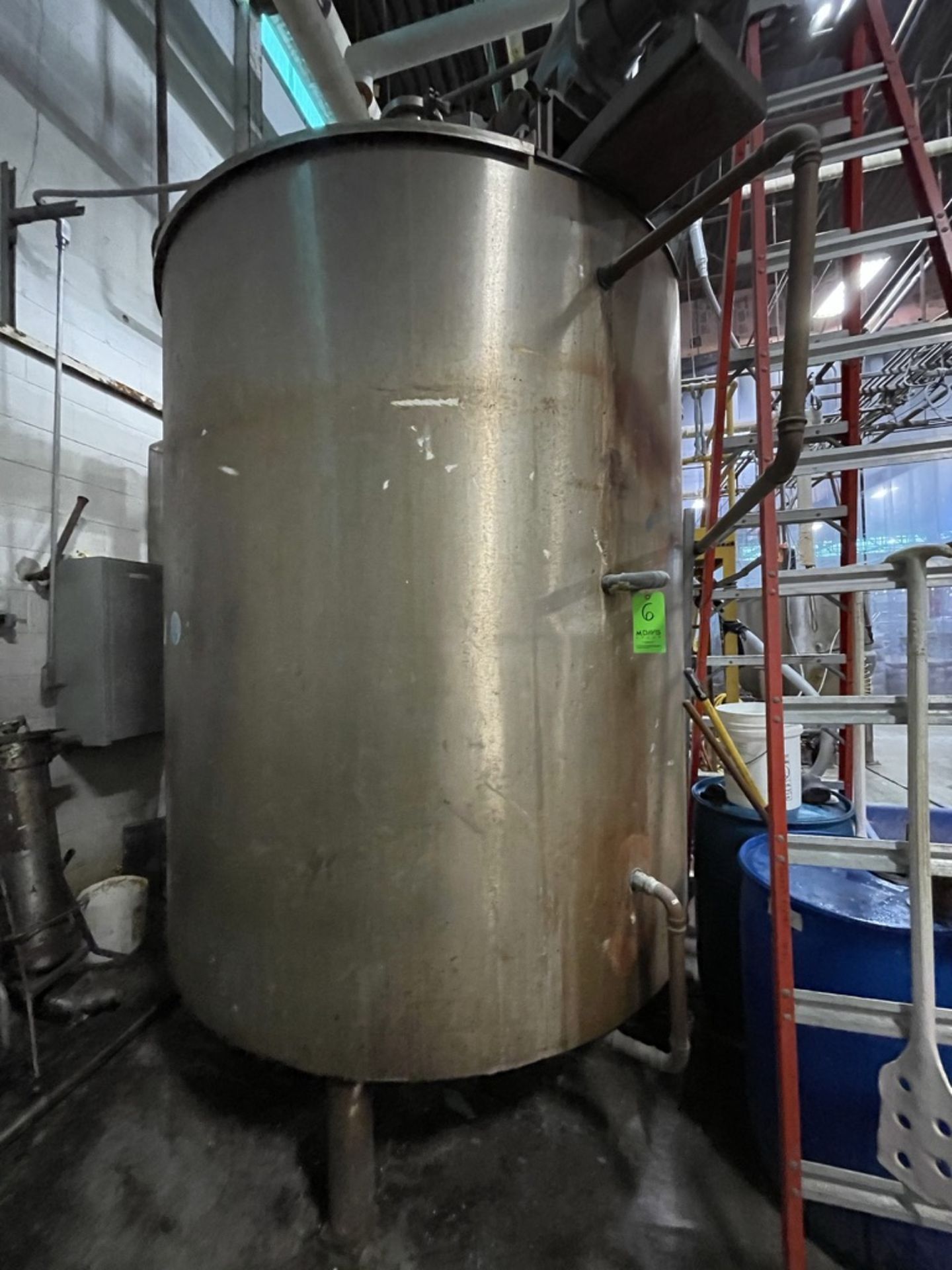LEE 1,500 GALLON S/S FULLY-JACKETED KETTLE WITH TOP-MOUNT DUAL-MOTION AGITATION - Image 5 of 18