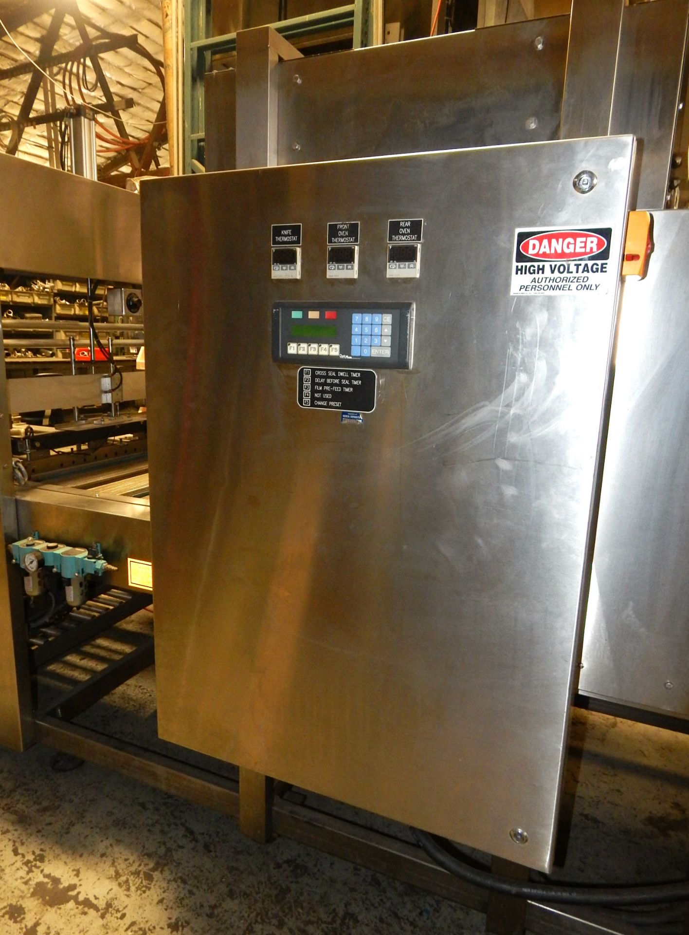 AUTOMATIC ALL STAINLESS STEEL CASE/TRAY OVERWRAPPER BY AUTOMATION PACKAGING INC. - Image 7 of 9