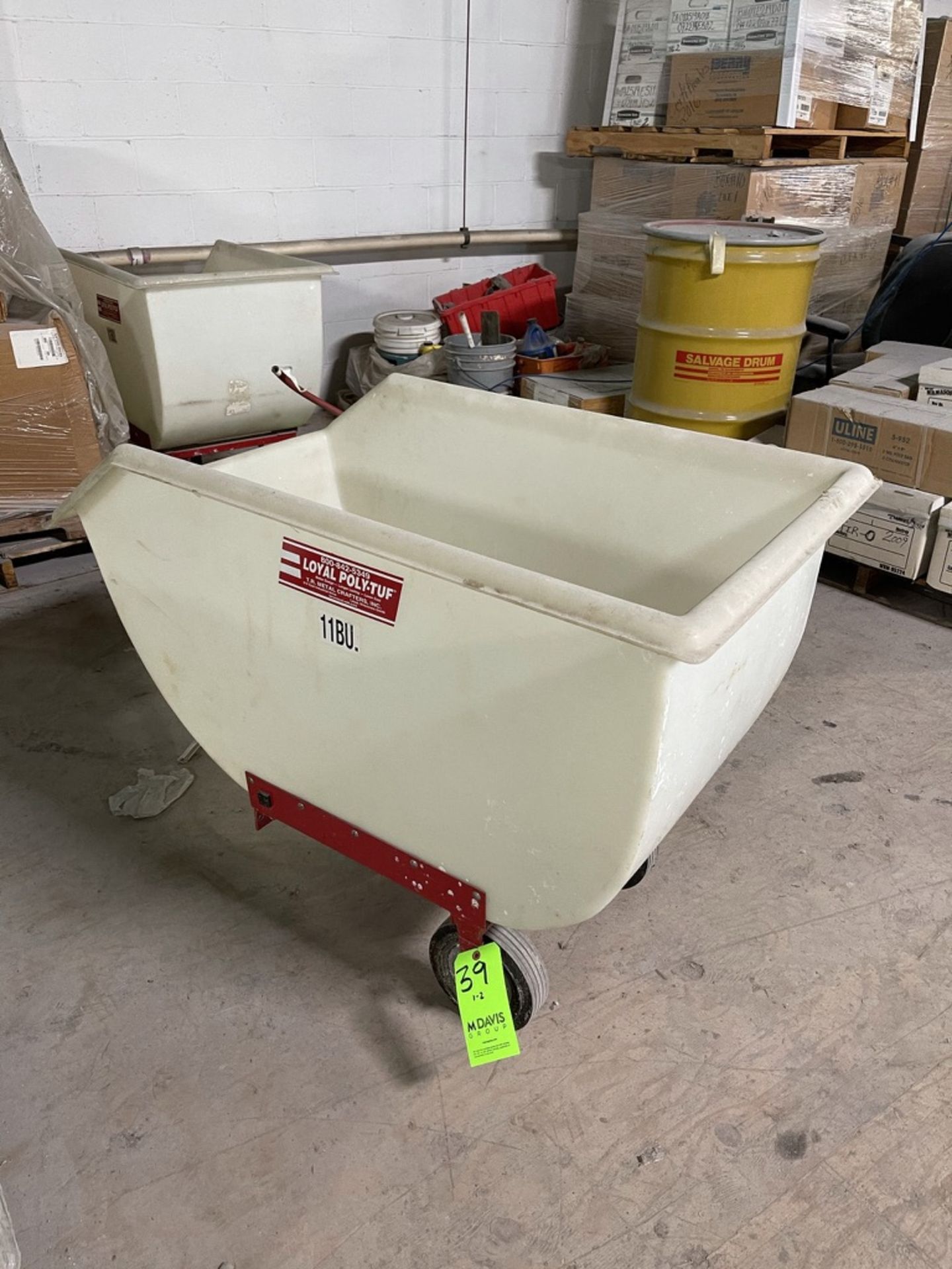 (2) LOYAL POLY-TUF POLYETHYLENE 4-WHEEL NURSERY CART