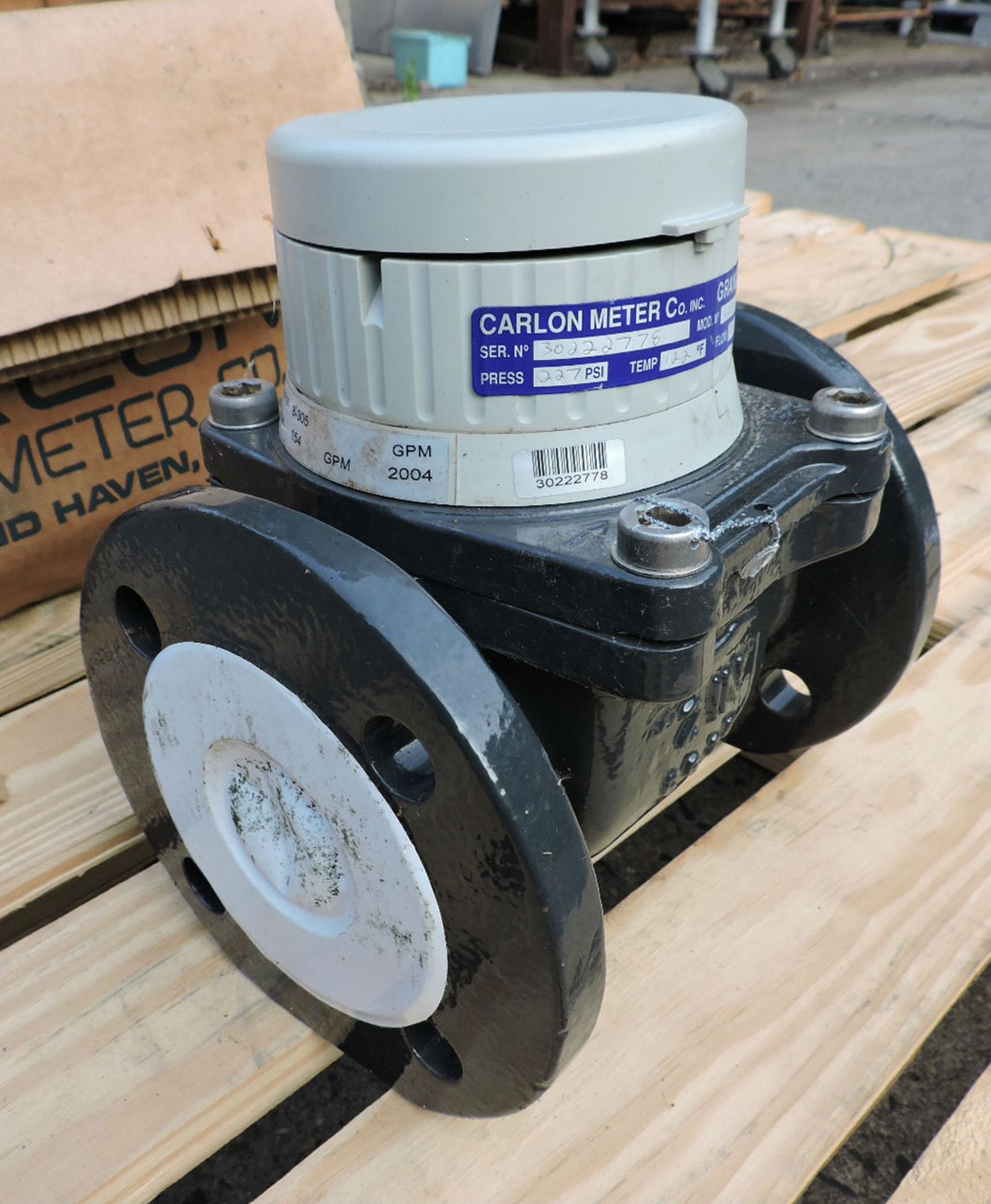 UNUSED INLINE FLOW METER BY CARLTON METER COMPANY (GRAND HAVEN MI.) MODEL C-200 EC, SERIAL # - Image 3 of 4