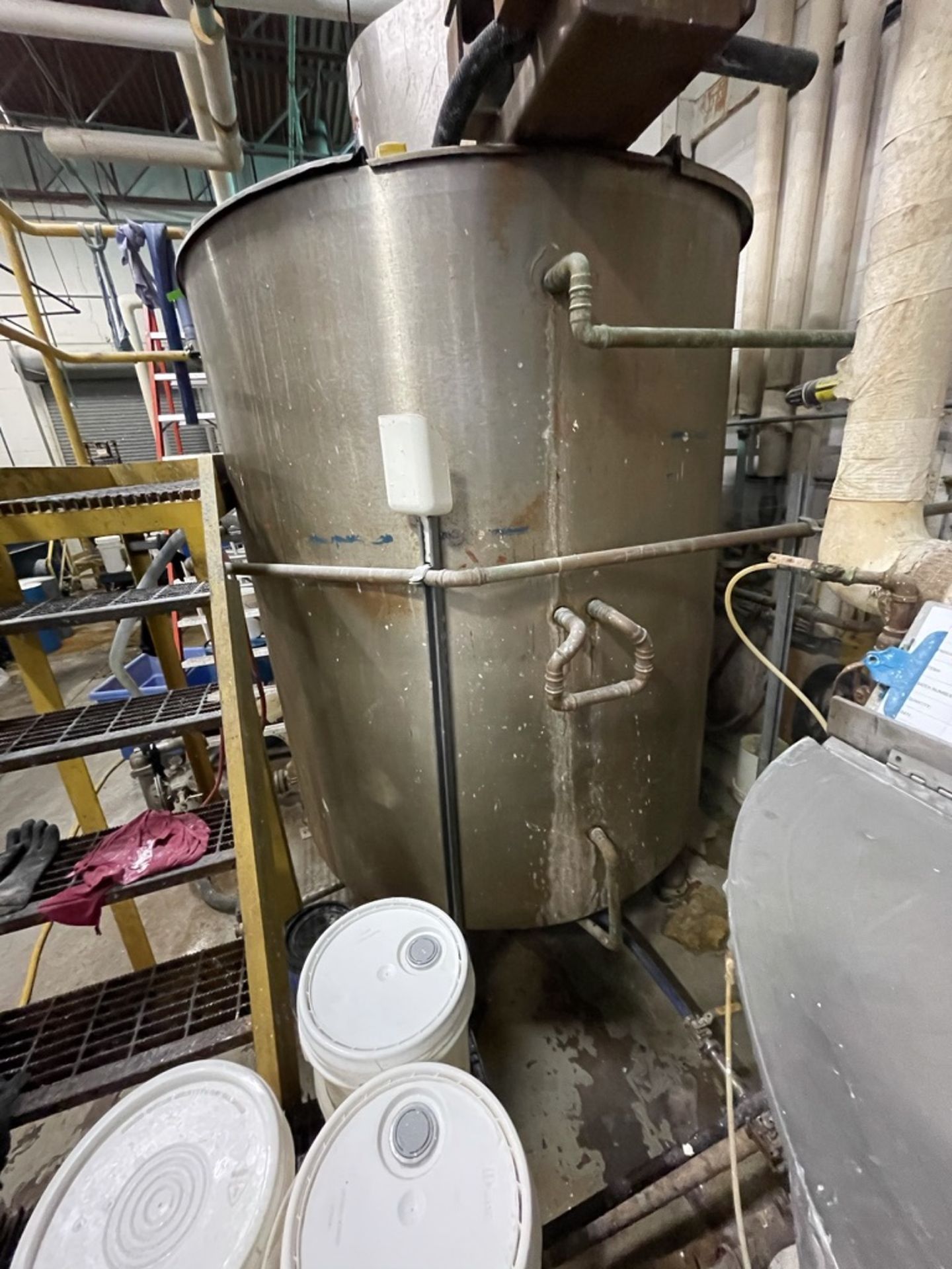LEE 1,500 GALLON S/S FULLY-JACKETED KETTLE WITH TOP-MOUNT DUAL-MOTION AGITATION, SWEEP SCRAPE AND - Image 8 of 26