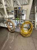 (9) HOSE REELS THROUGHOUT OUT DRYER AREA (RIGGING, SITE MANAGEMENT AND LOADING FEE $50.00) (DOES NOT