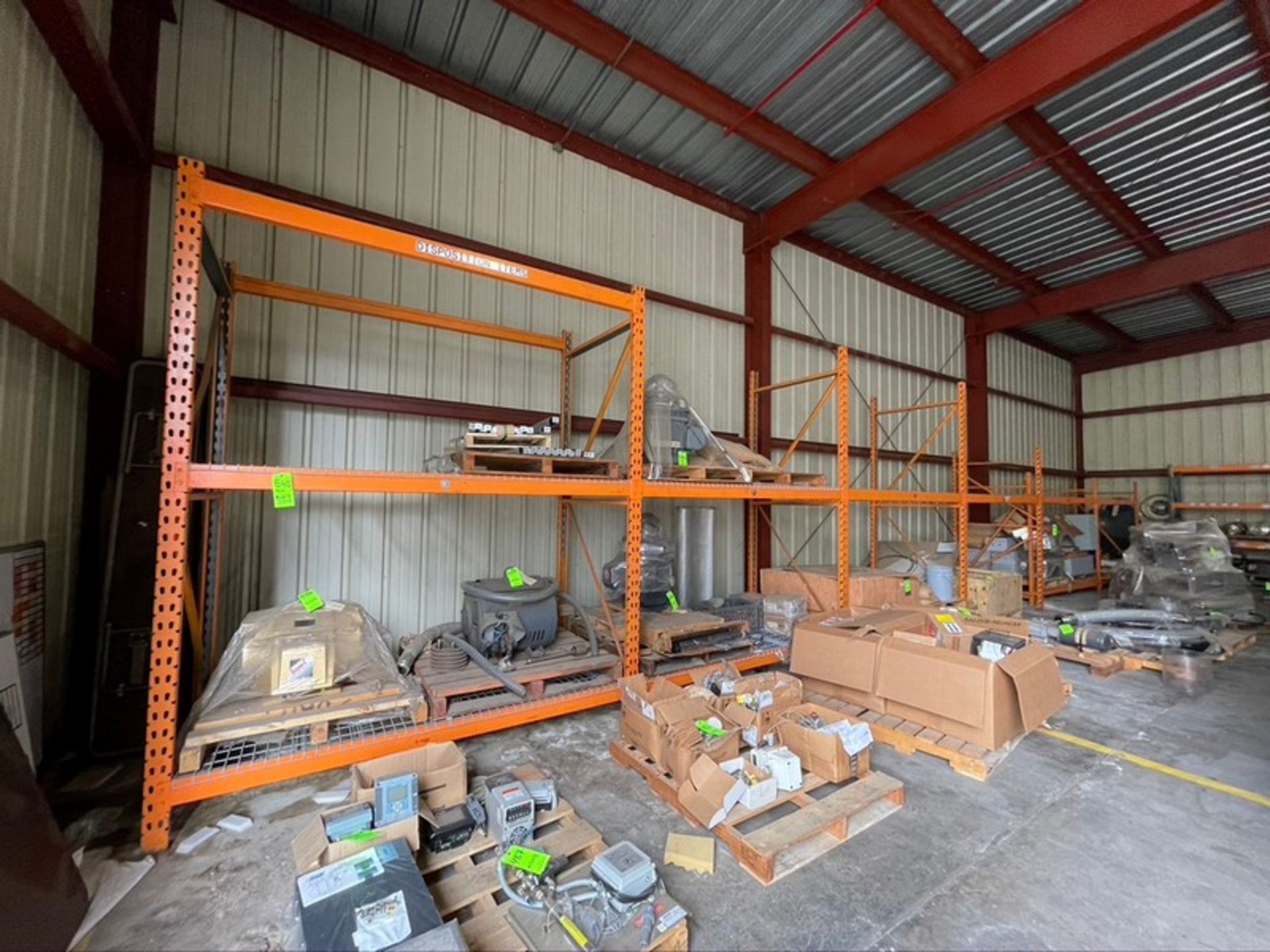 14 SECTIONS PALLET RACKING WITH 18 UPRIGHTS AND 36 CROSSBEAMS (DELAYED REMOVAL - CONTACT